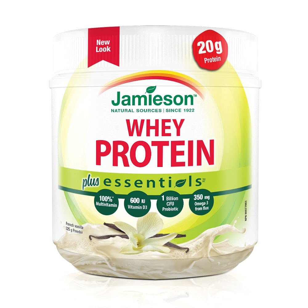 Jamieson Essentials Plus Protein, French Vanilla Flavour, 325g