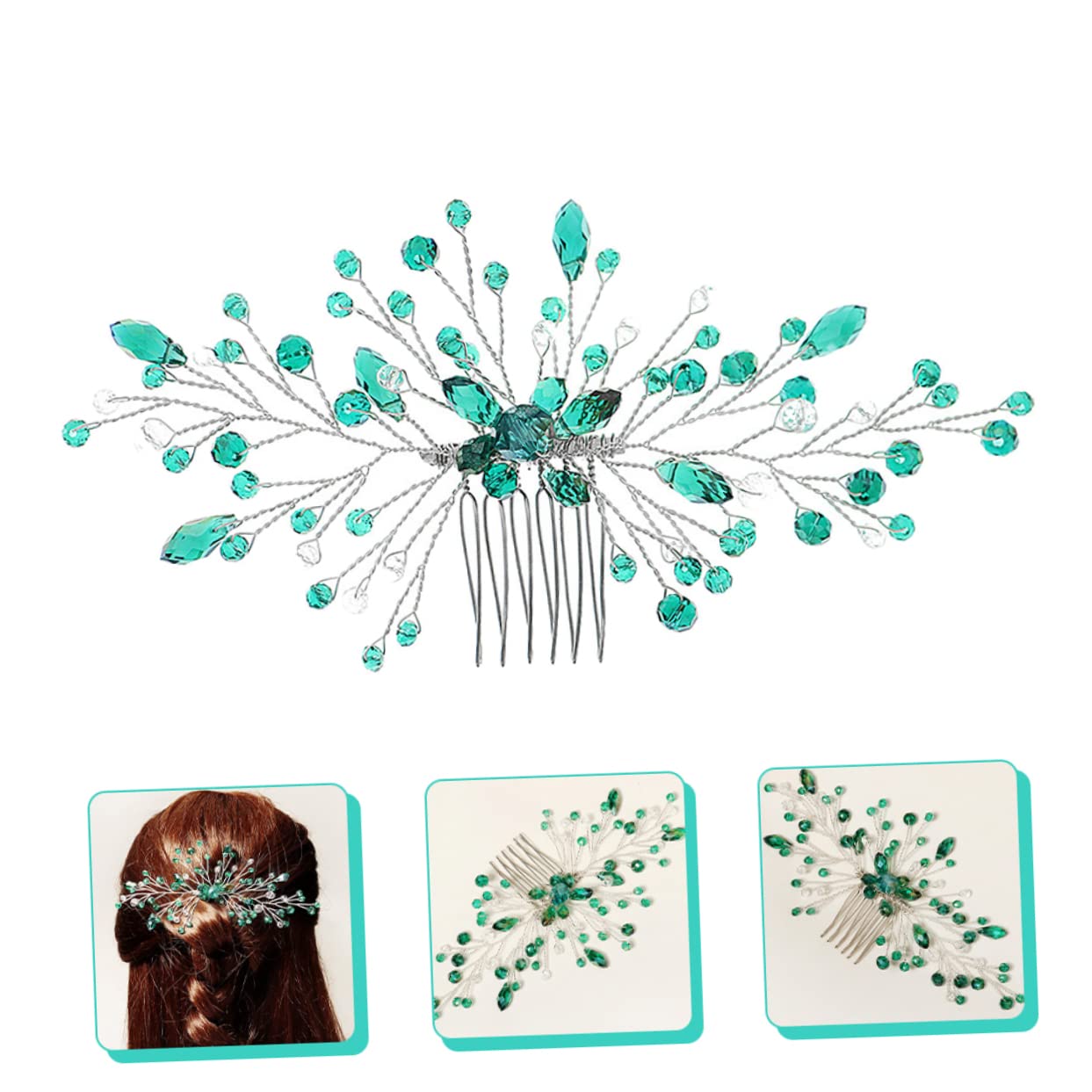 MAGICLULU 5 Stück Schicke Haarkamm-clips Für Brautjungfern Strass-kopfbedeckung Für Frauen Zur Hochzeit Geburtstag Weihnachten Muttertag
