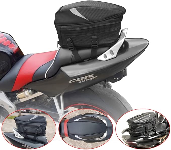 JFG RACING Motorcycle Tail Pack/Seat Bag Waterproof Luggage Bag