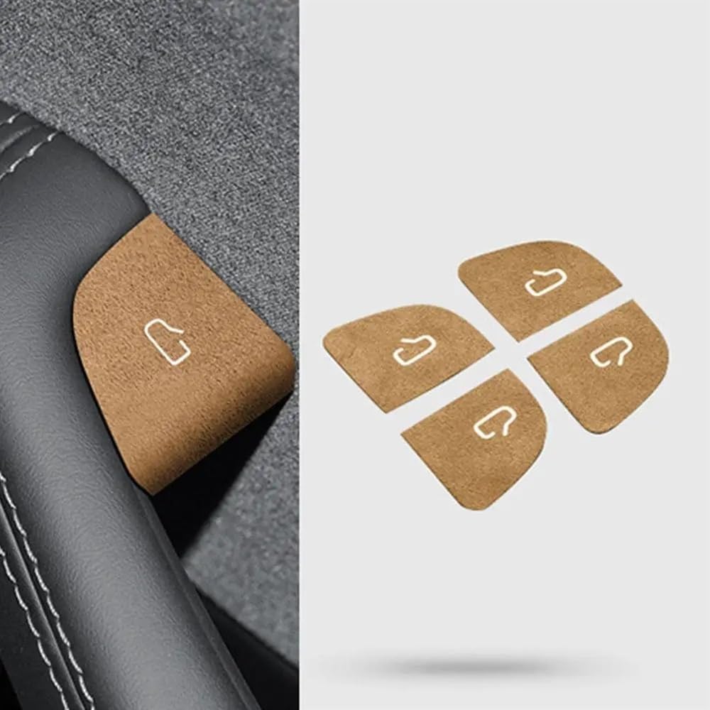 Adesivo Pulsante Porta Per Tesla Model 3 Highland 2024 - Decorazione Interna Argento Per Pulsanti Finestrino E Blocco