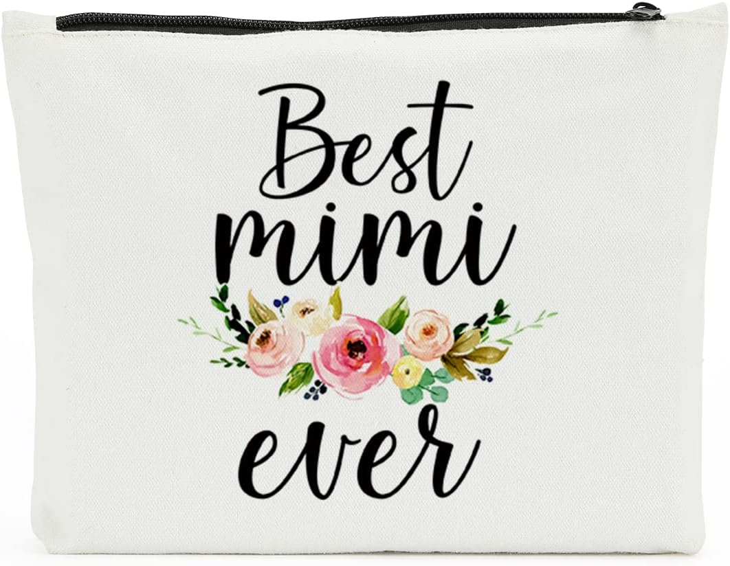 Mimi Gift, Mimi Mother's Day Gift Grandma Birthday Gift Travel Gift Cosmetics Bag, Christmas Thanksgiving Mother Day Birthday for Best Friend Mom Inspirational Appreciation Gifts