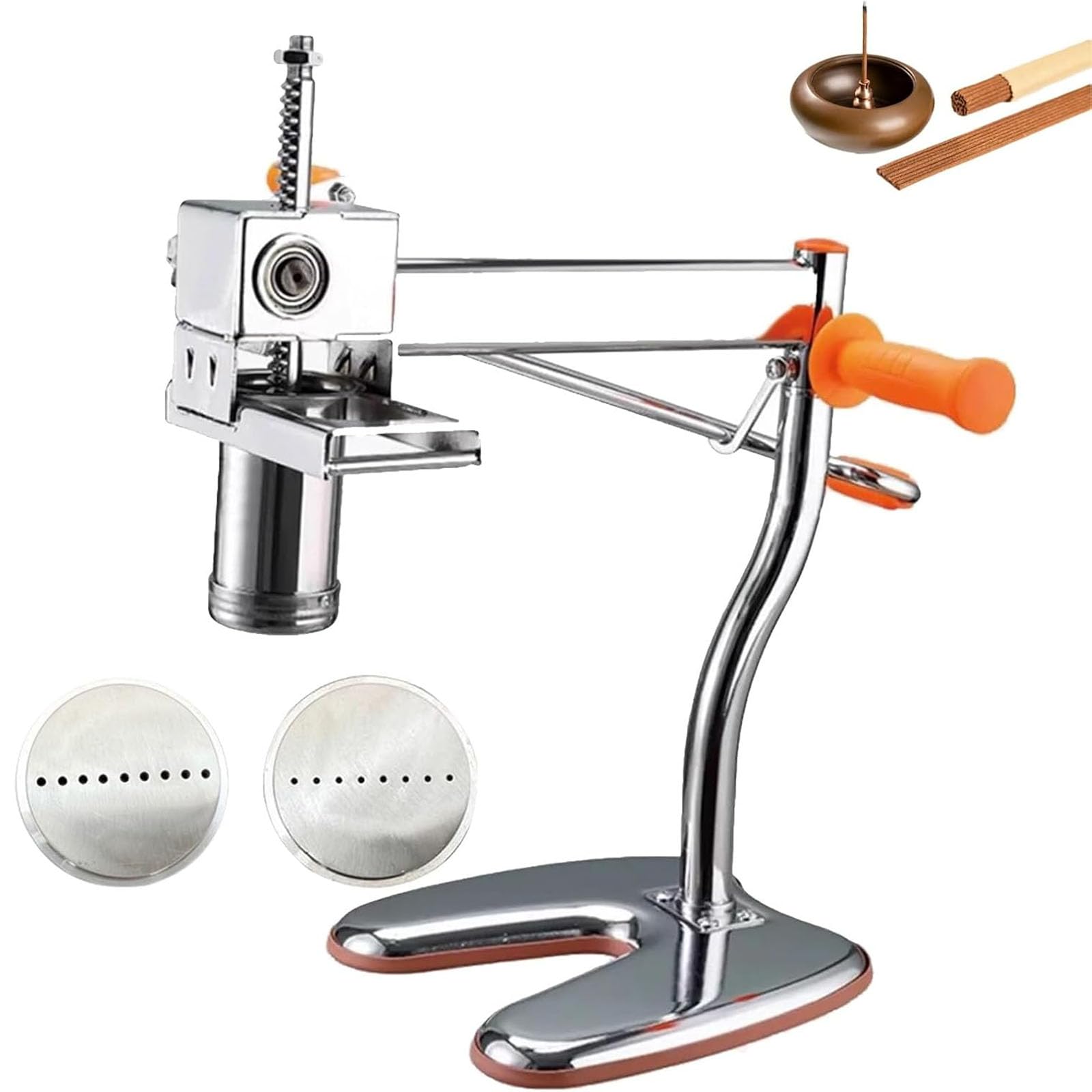 Máquina automática de varillas de incienso, extrusora de acero inoxidable con 2 moldes, fácil para hacer manualidades en el hogar