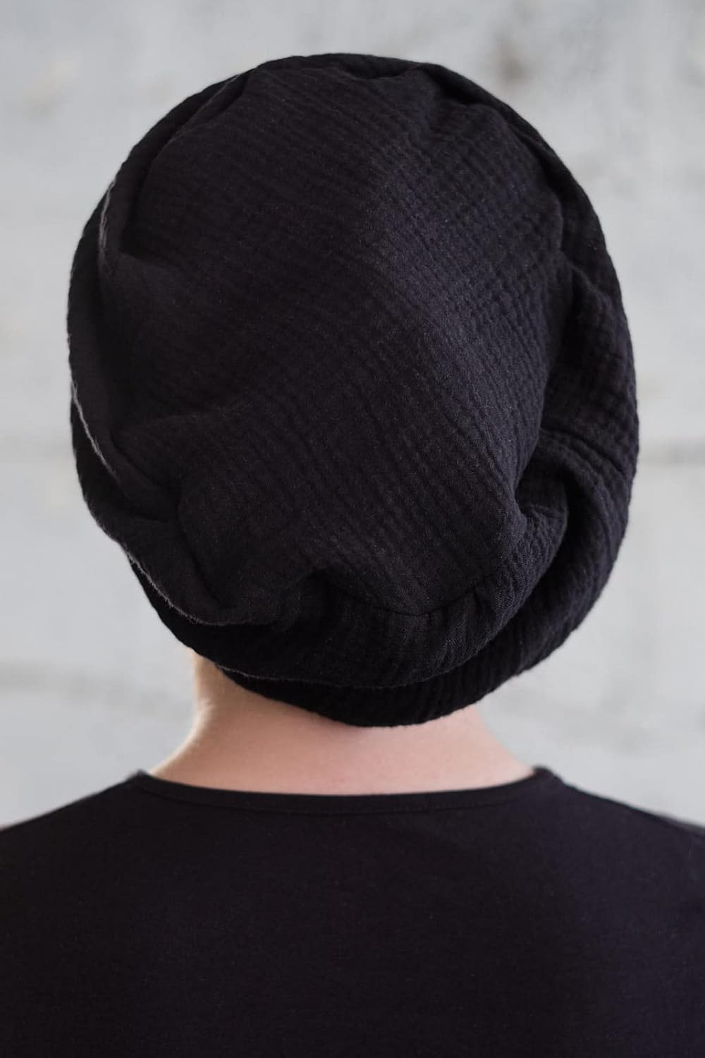 Ermandina Soft Breathable Head Wrap – Adjustable Lightweight All-Day Comfort Tichel Beret Style Jewish Head Covering - Image 5