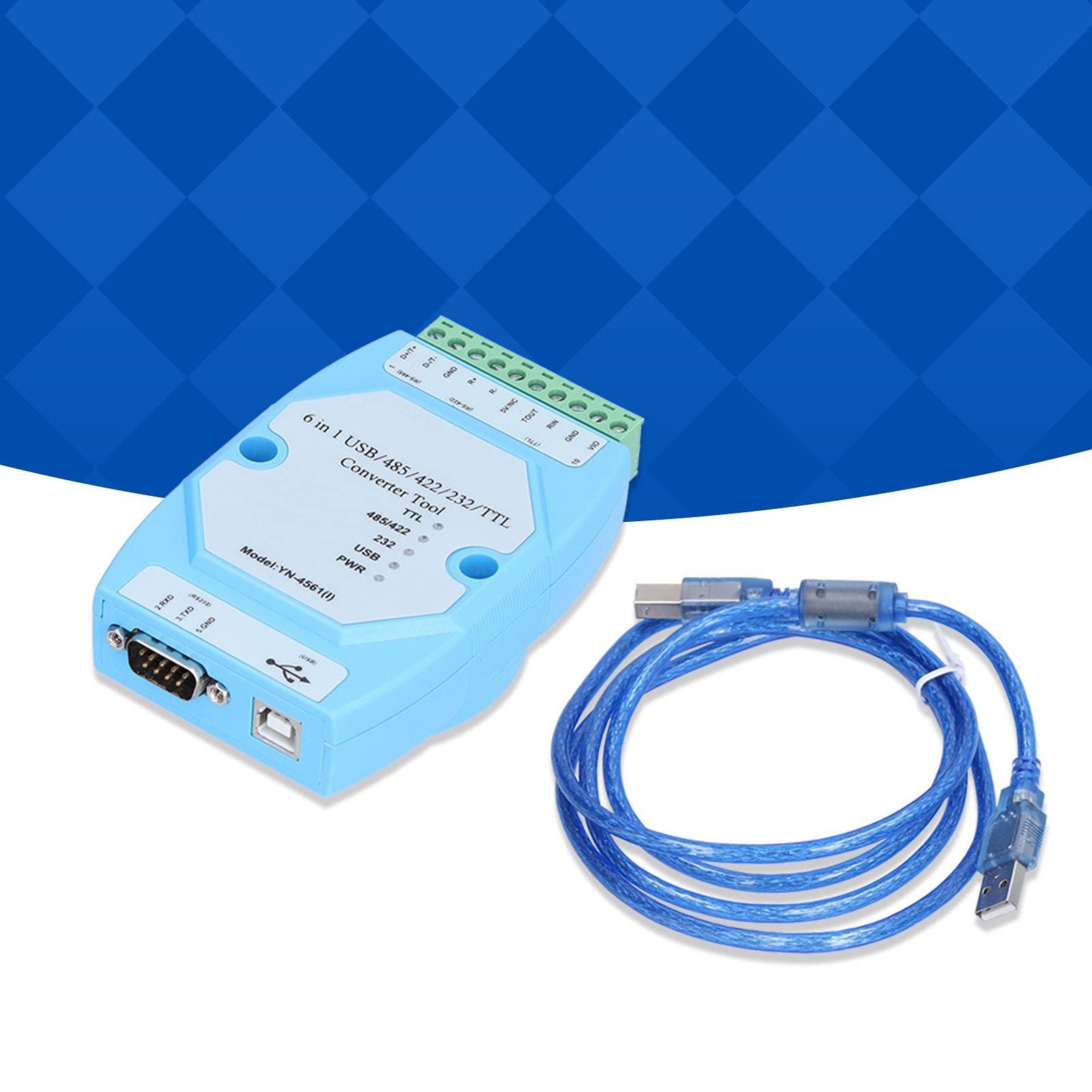 Garosa Isolamento Strumento di Debug 6‑in‑1, USB, RS‑232, Convertitore TTL, Isolamento 1 KV, Alimentazione Esterna per, OS X, Materiale ABS
