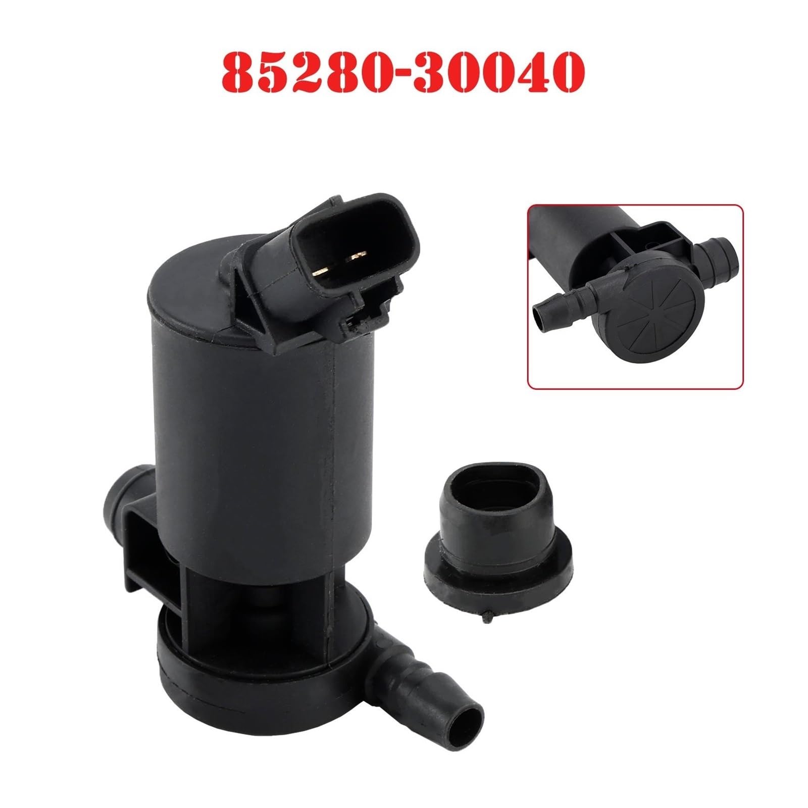 Pompka spryskiwacza szyby przedniej, pasująca do Toyota Land Cruiser Sequoia/Lexus RX350 85280-30040 pompa płynu do wycieraczek