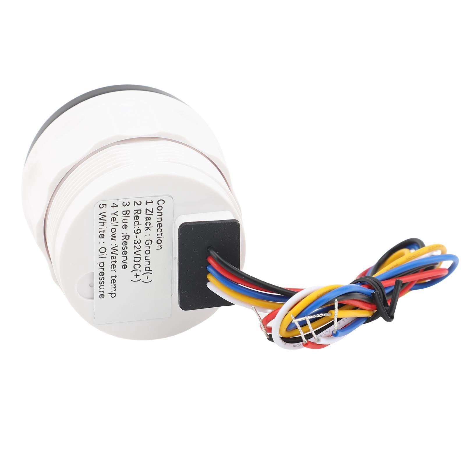 CHICIRIS Kit de Medidor 3 en 1, Medidor Digital ABS Duradero para Temperatura del Refrigerante del Motor, Presión de Aceite, Voltaje de la Batería, Adecuado para Automóviles, Barcos, Camiones,