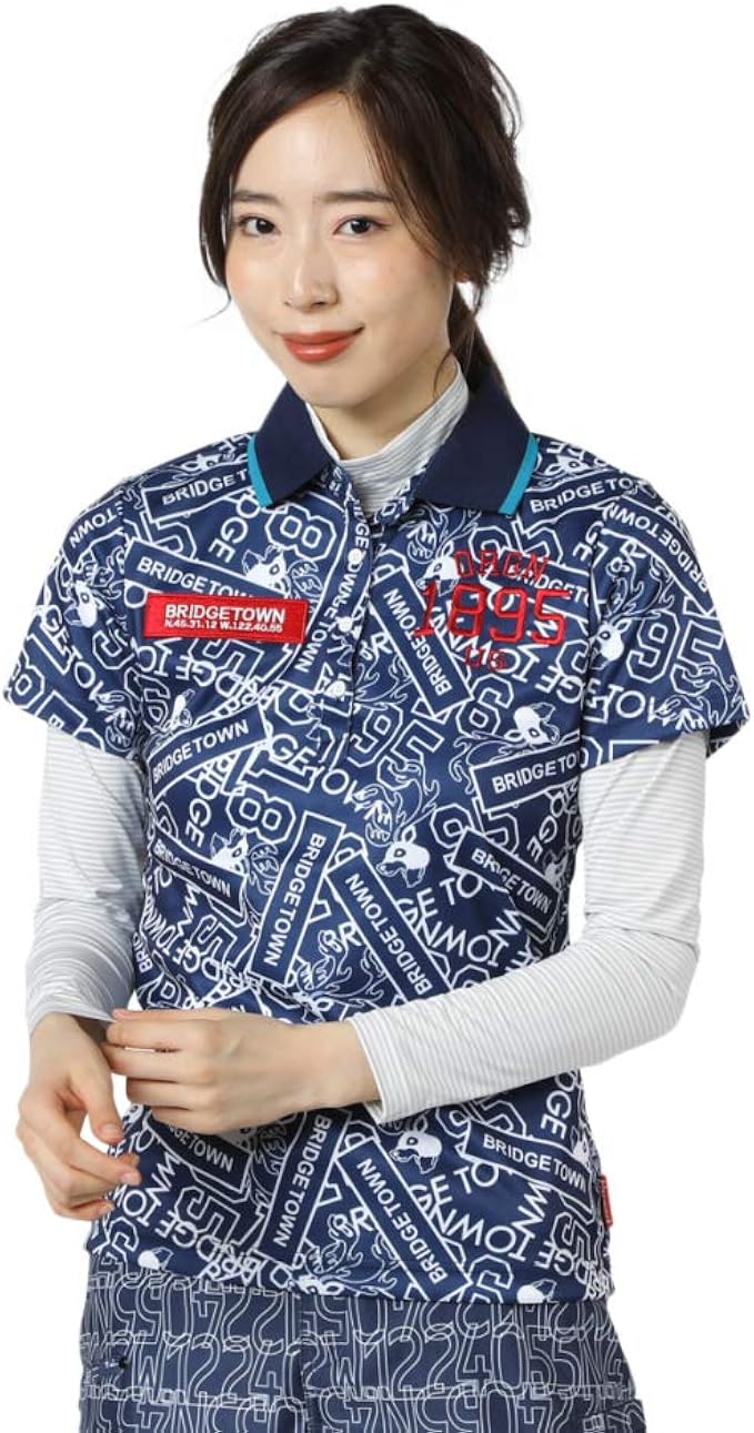 Amazon キスマーク レディース ゴルフウェア セットシャツ Km 1l2500ryp 長袖ストレッチインナー デザインポロシャツ Kissmark ゴルフシャツ 通販