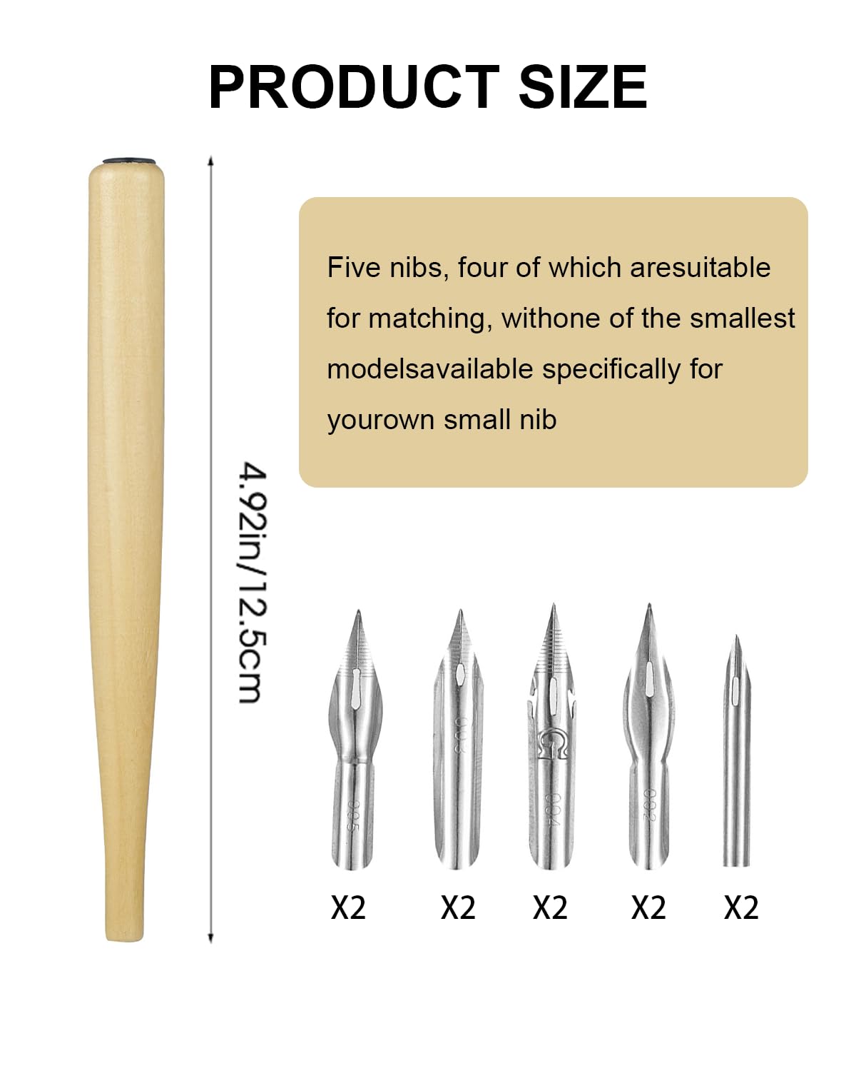Set 11 Penne Calligrafia A Immersione - Con 10 Pennini In Acciaio, Per Principianti E Artisti - Foto 7