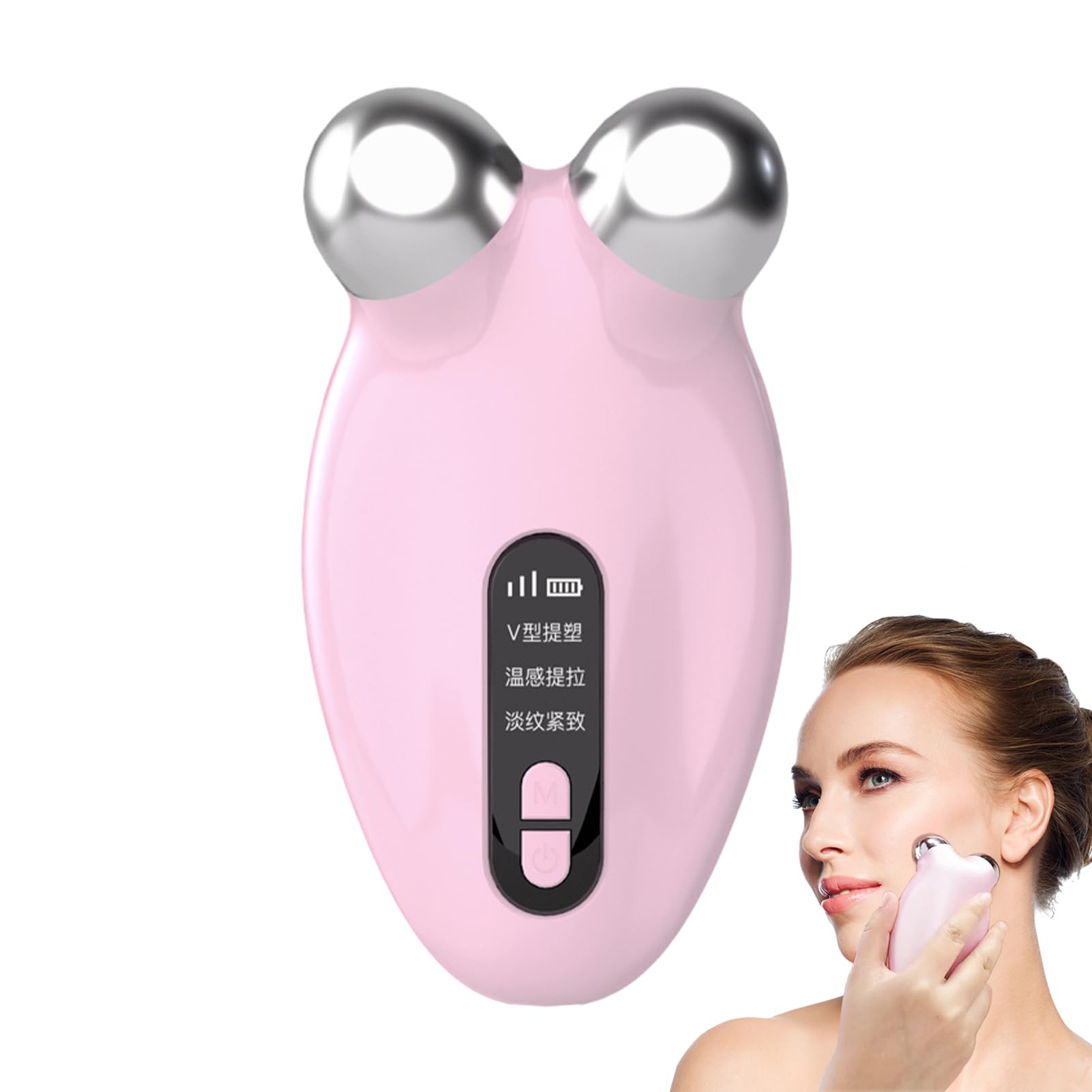 Dispositivo facial de microcorriente,Dispositivo de talla facial | Lifting facial eléctrico, dispositivo de sujeción de cuello para el cuidado de la piel, aprieta y lifte, rodillos para Tongfeng