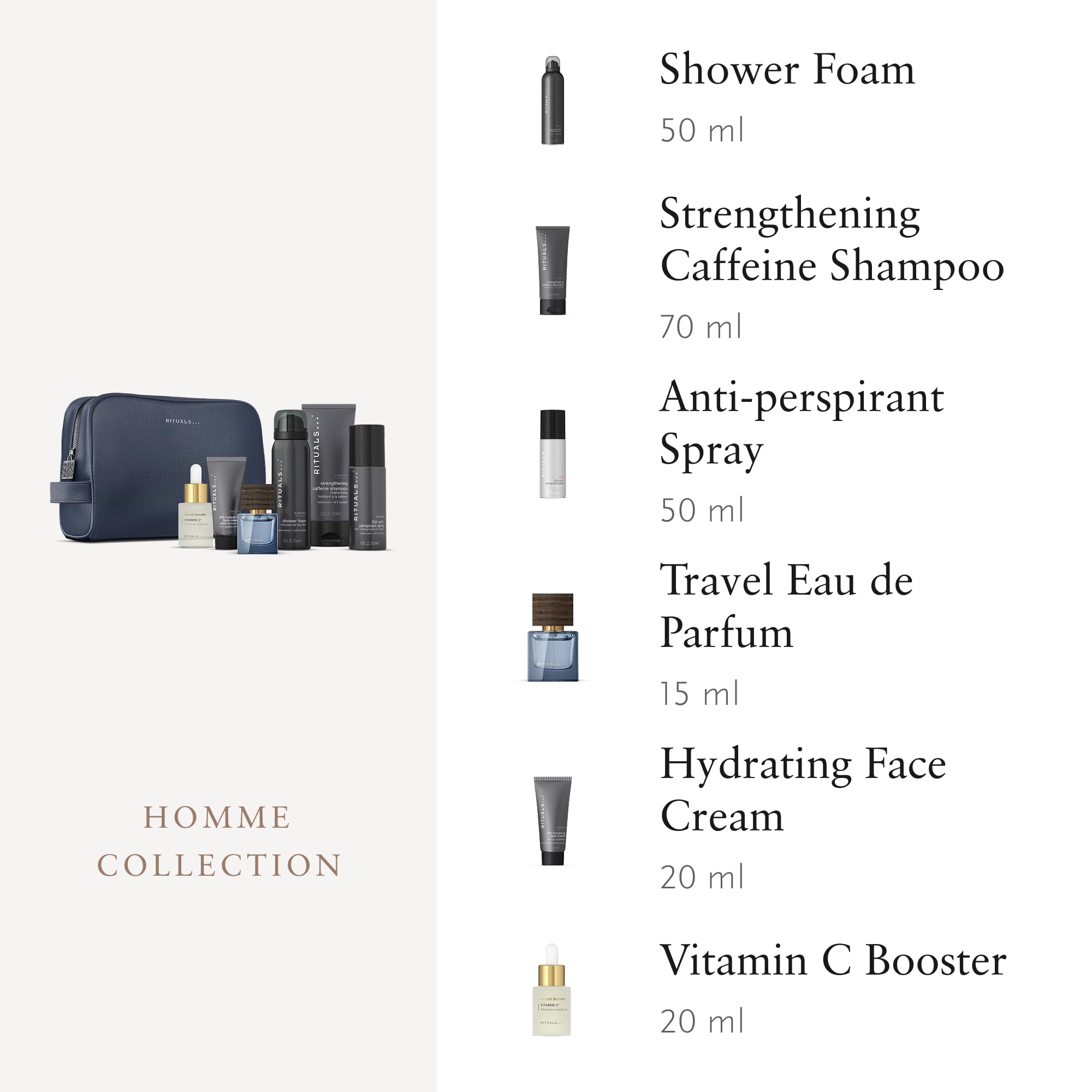 RITUALS Geschenkbox Homme Large Geschenkset für Männer Körperpflege Wellbeing