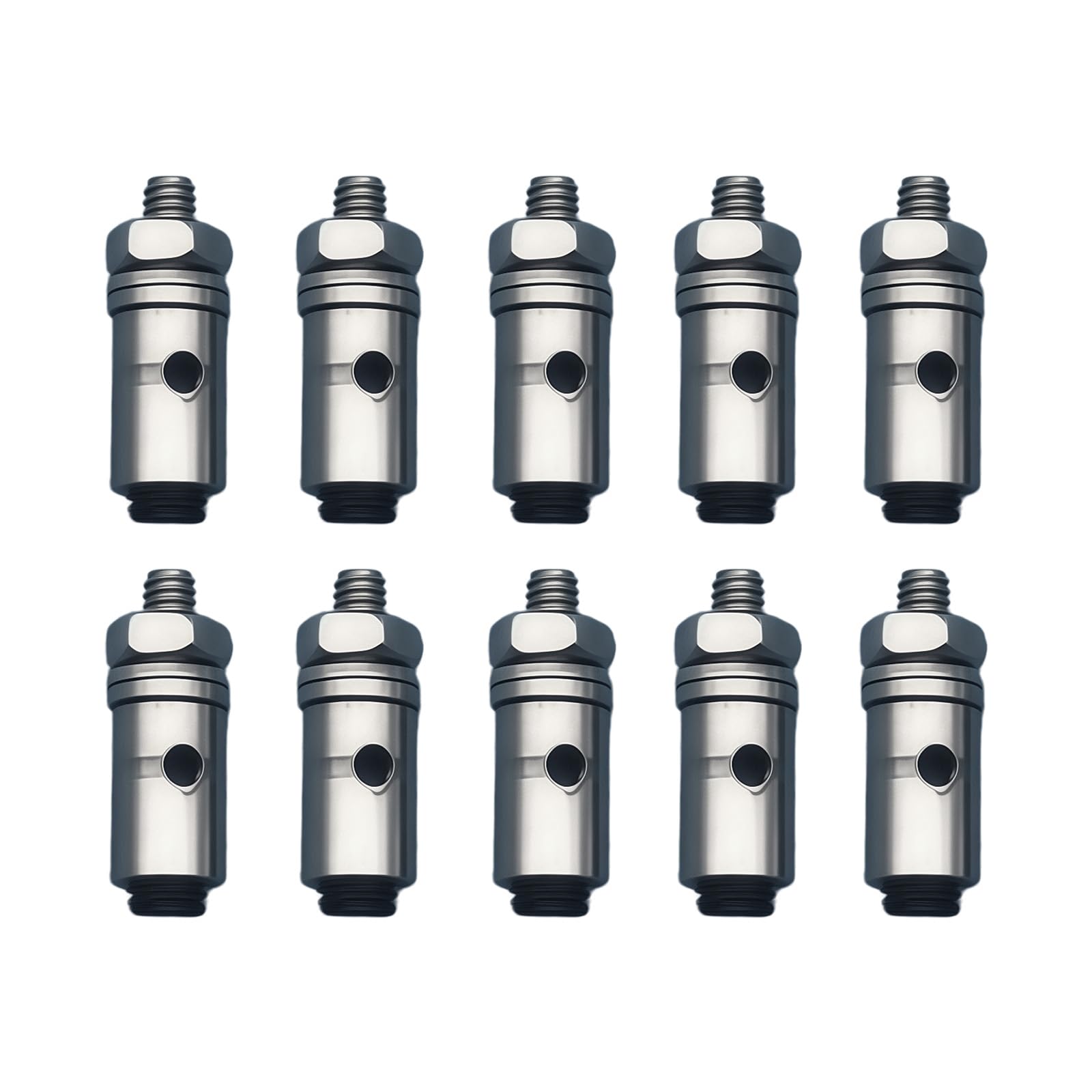 Tsophreniq D1.2mm 10Pcs Metal Adjustable Pushrod Connectors Linkage Stopper For Remote Aircraft Boats Helicopter Model 2Mm Thread Diameter Connectors