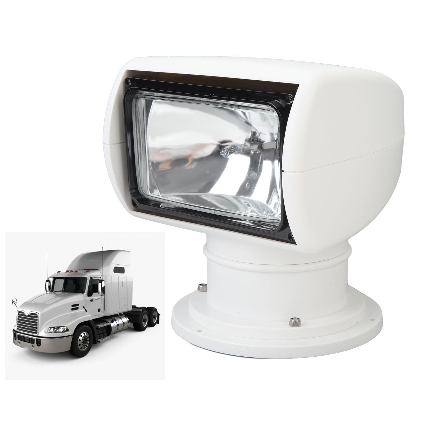 SUSTIVA PORTABLE HALOGENELLLIGHT 360 ° ROTATE IP67 Water Defiance 100W Marine Spotlight Remote Contrôle des bateaux de pêche des yachts (12V)