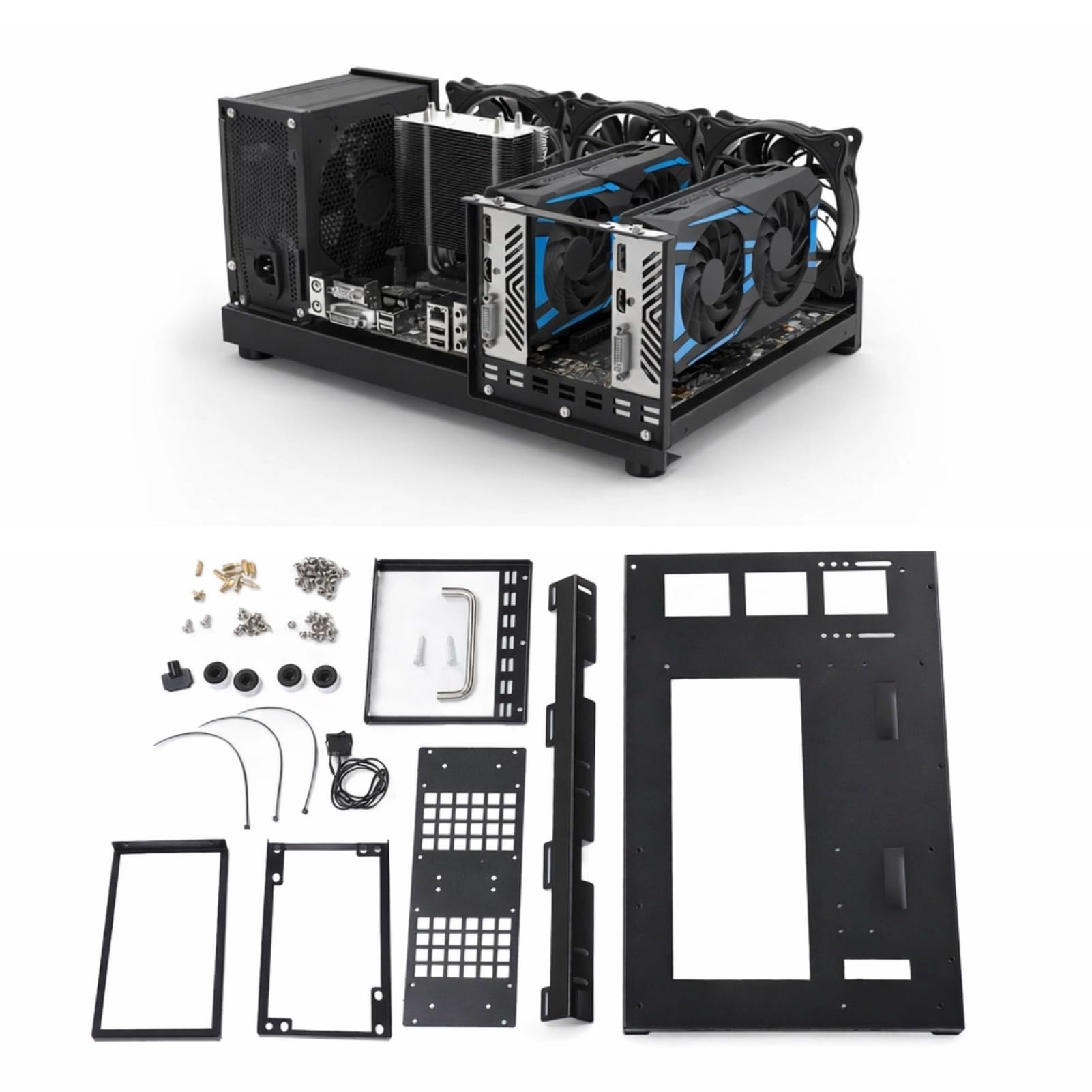 Cooler Master MasterBox NR200 Mini ITX Computerbehuizing- Compact SGCC Stalen Chassis Verschillende Koelopties Zonder Tools Vanaf 360 Graden Bereikbaar Zwart