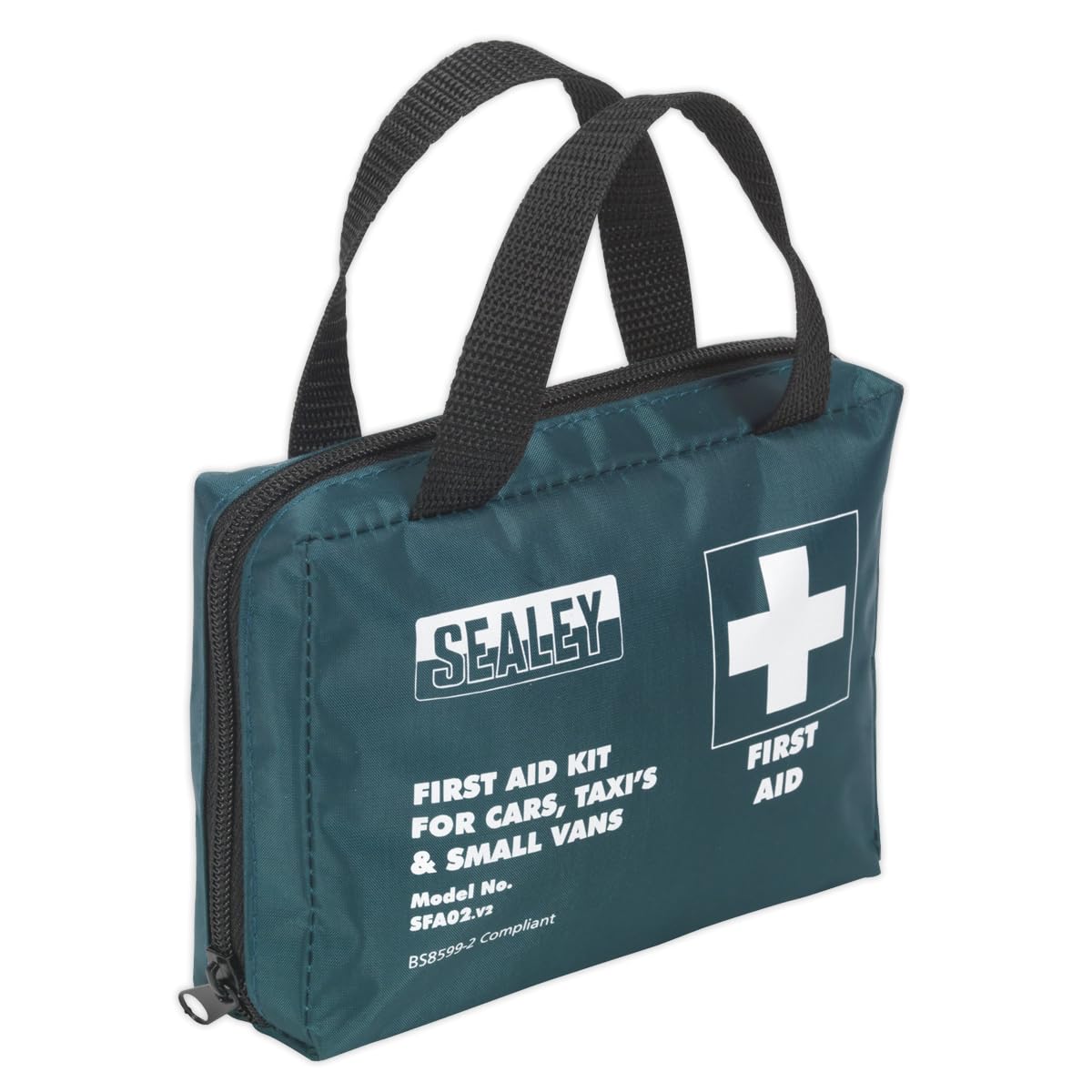Sealey SFA02 Compact Travel First Aid Kit For Cars Taxis Vans Emergency Set