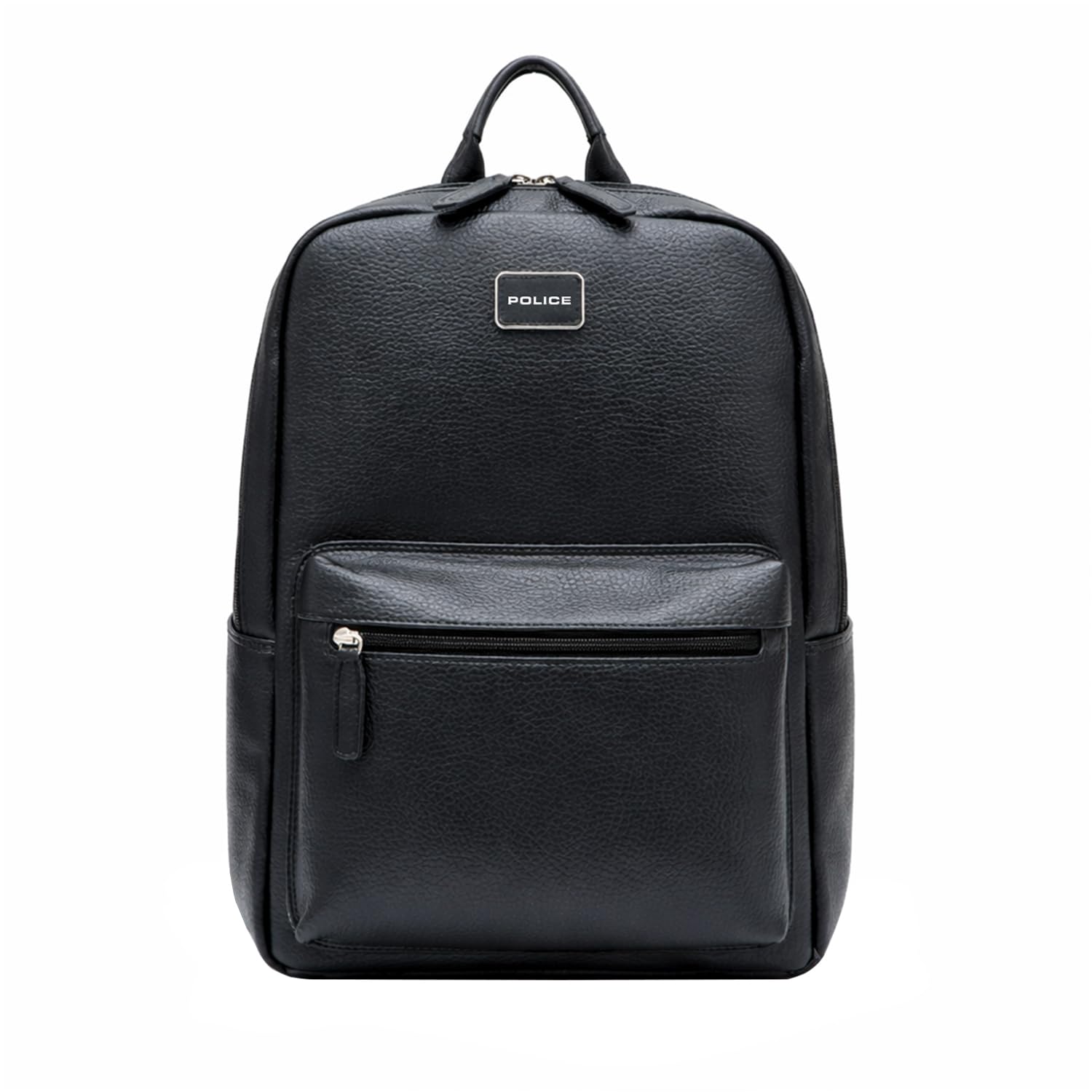 30L Laptop Backpack for Men & Women | Premium Grainy Texture Vegan Leather | Stylish Lightweight Travel & Office Bag | Front Utility Pocket | Black-image-37