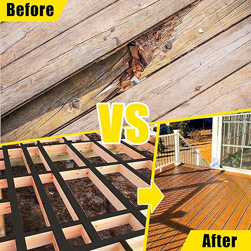 Image of COYOUCO Joist Tape for Decking, 2''50' Butyl Deck Tape, Waterproof Seal, Self-Adhesive Flashing Tape for Wood Decks Beams Roof (2 Rolls)