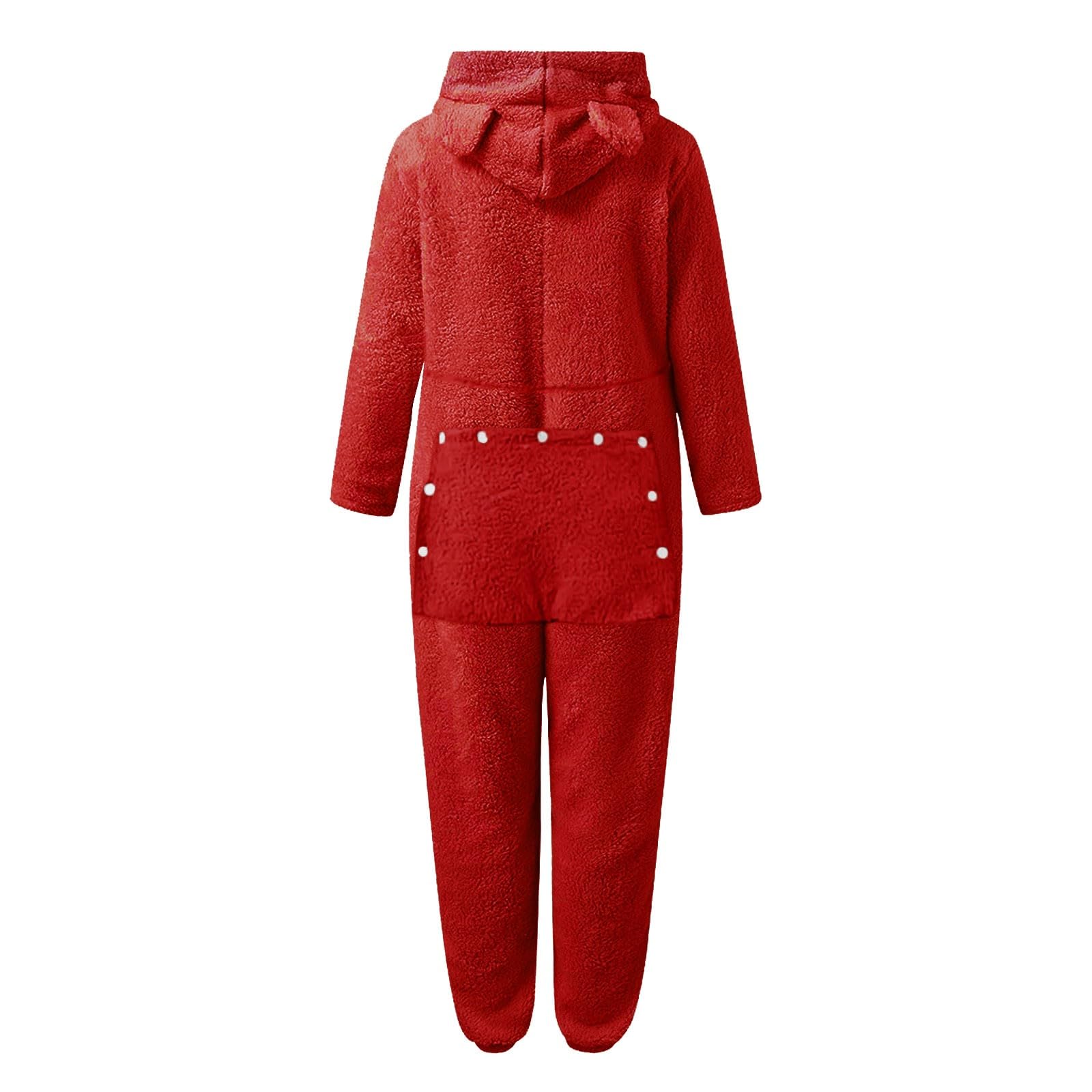 Pigiama Donna Aperto Dietro Pigiami Pile Donna Pigiama Sexy Hot Pajamas Da Casa Tuta Da Pigiama Comodo Pigiama Con Cappuccio Pigiama Intero Con Cappuccio Leggero Pigiama Invernale Taglie Forti