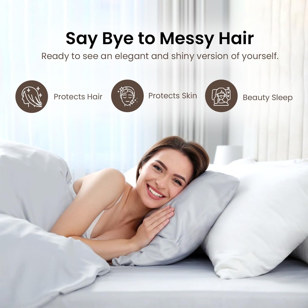 100% Pure Silk Satin Duvet with Fitted Set 4 Pcs Silk Fitted Sheet 15" Deep Pocket Silk Duvet Cover Pillowcases Set|Cool Soft Silk Sheets|Wrinkle Free Fade Resistant(Su Queen, Hot Pink)