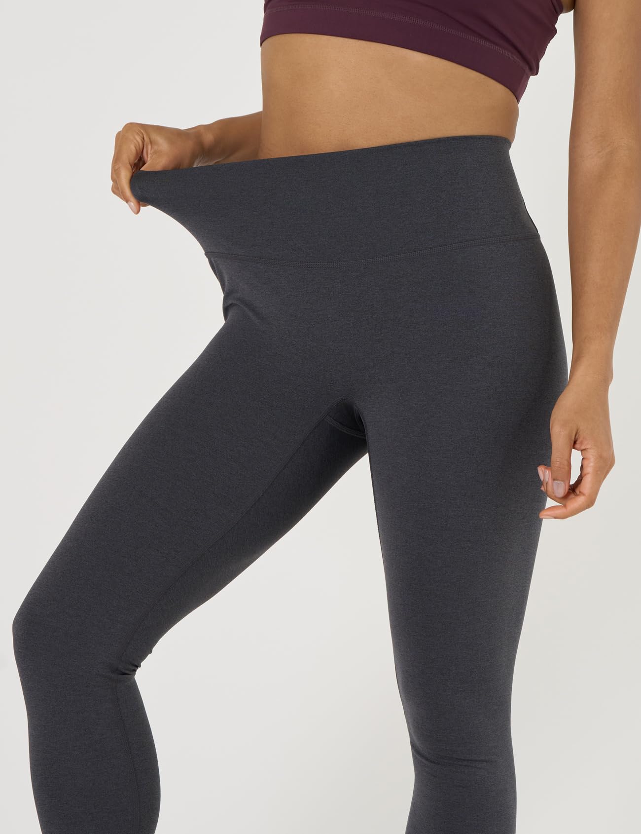 LAPASA Leggings Sportivi Yoga Donna L0A1/B1 - Pantaloni Lunghi Estivi Elasticizzati Tasche Laterali Opachi Vita Alta Push Up Contenitivi Aderenti Modellanti Snellenti Palestra Fitness Running