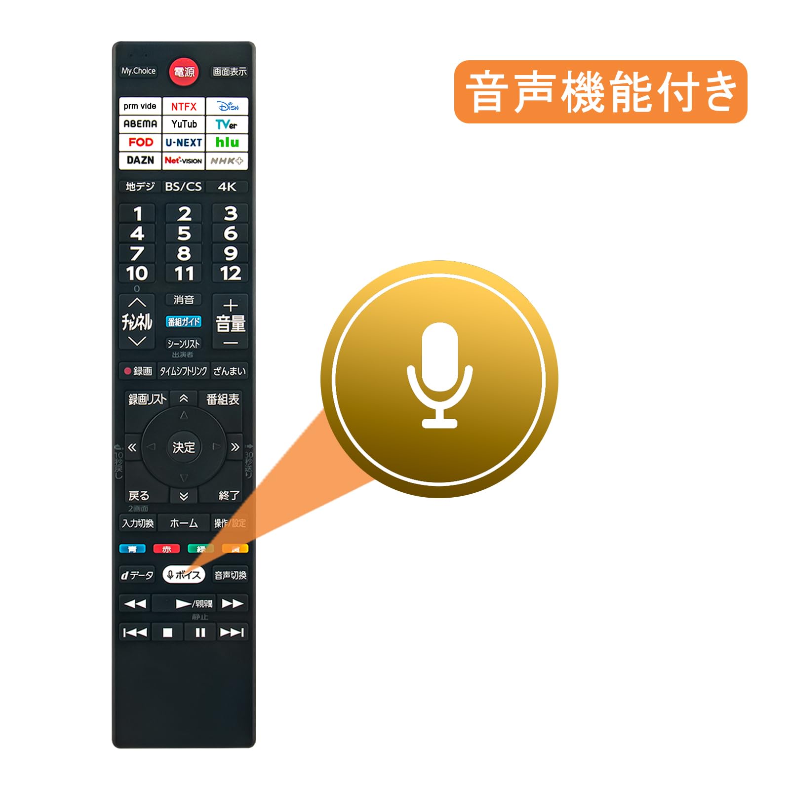 Amazon | テレビ用リモコン CT-90507 75047137 replace for Toshiba