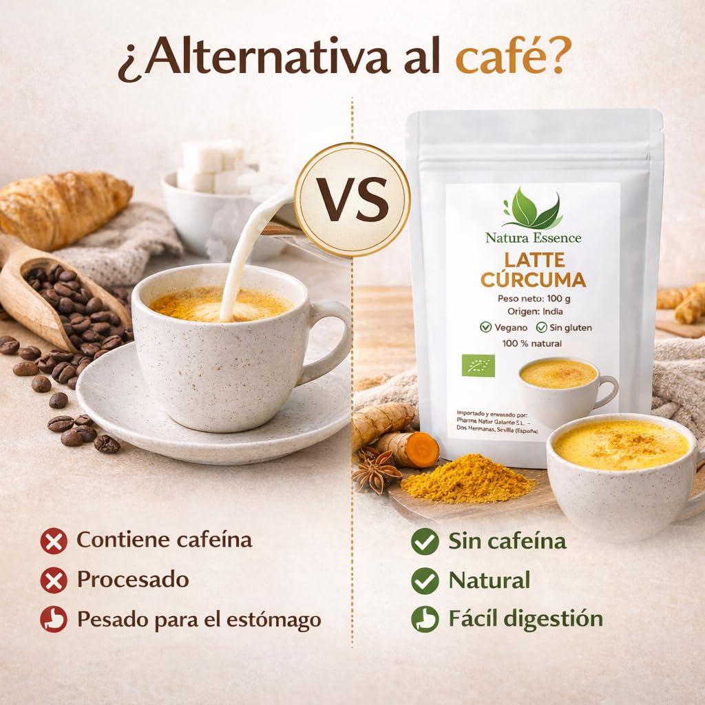 Cúrcuma Chai Latte ECO 100g Mezcla Natural con Cúrcuma, Coco y Especias Ecológicas Golden Milk Sin Gluten Vegano