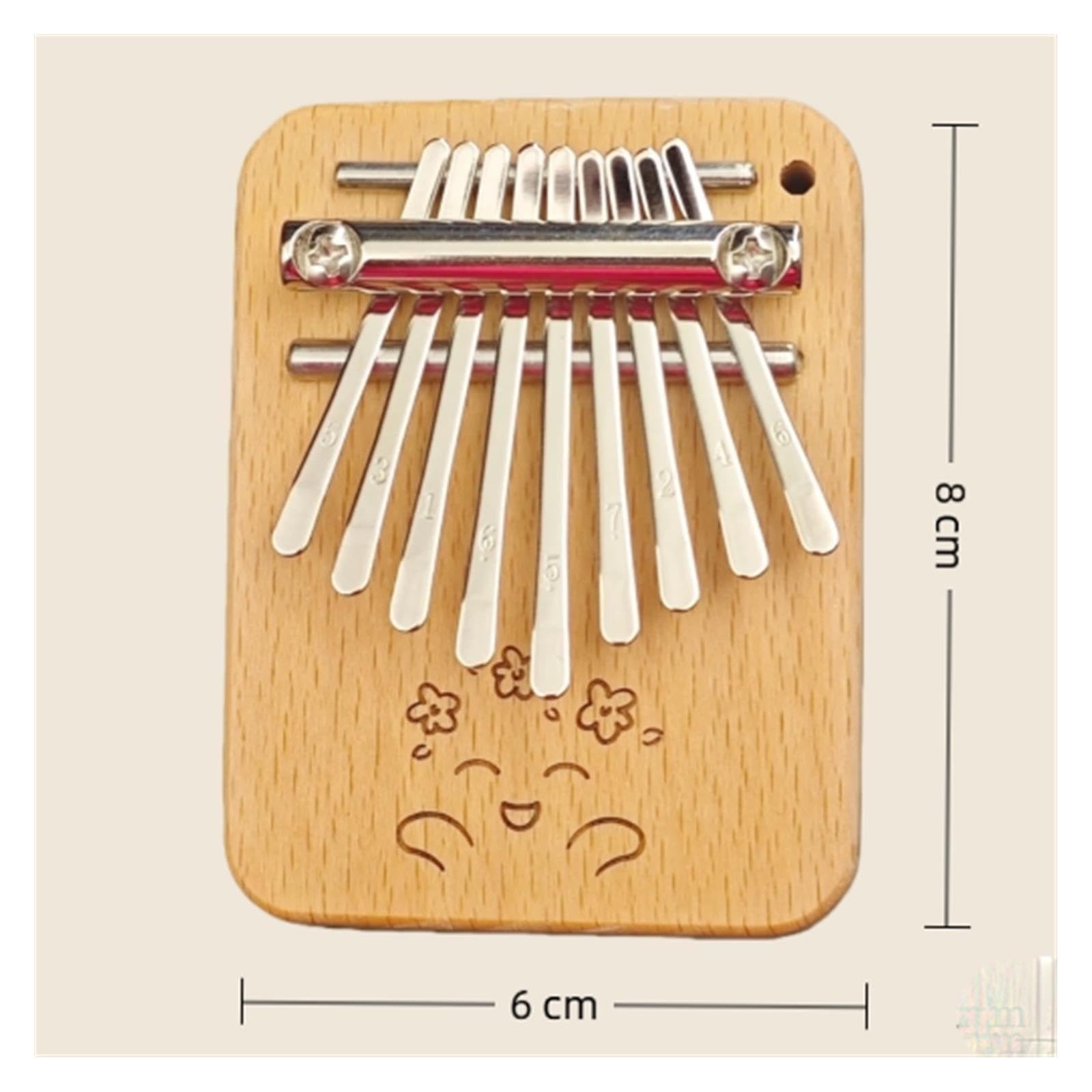Solidna Kalimba Przenośna 9-nutowa Kalimba
