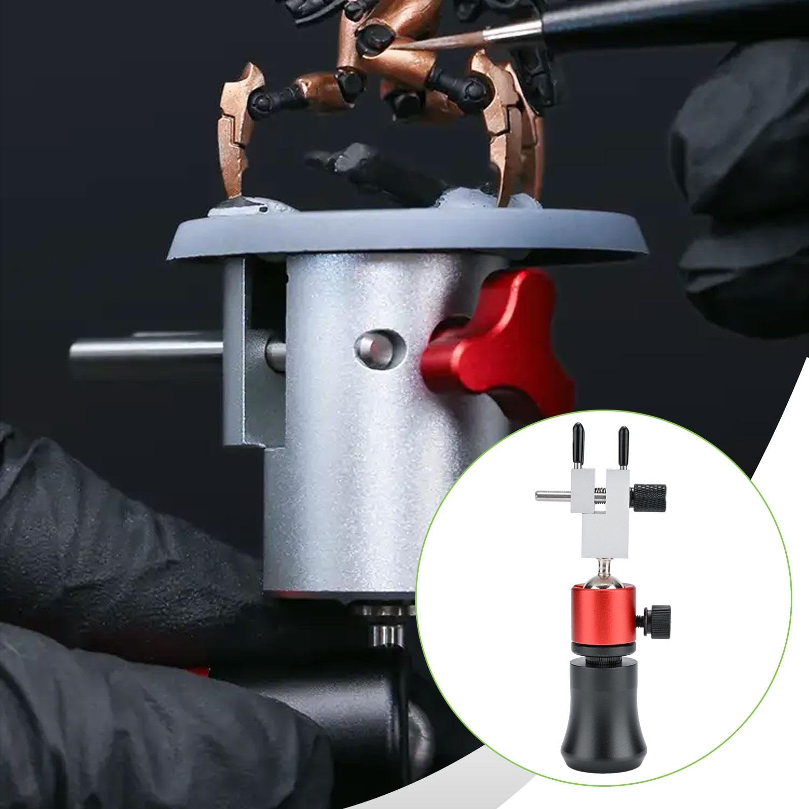 Mini Mordaza De Mesa Ajustable Aluminio | aleación de aluminio, base semiesférica, ajuste preciso, mango ergonómico