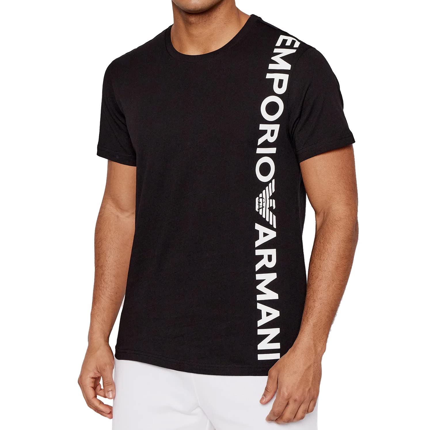 Emporio Armani Maglietta Uomo 211831 2R479, T-Shirt Manica Corta, Girocollo (Nero, S)