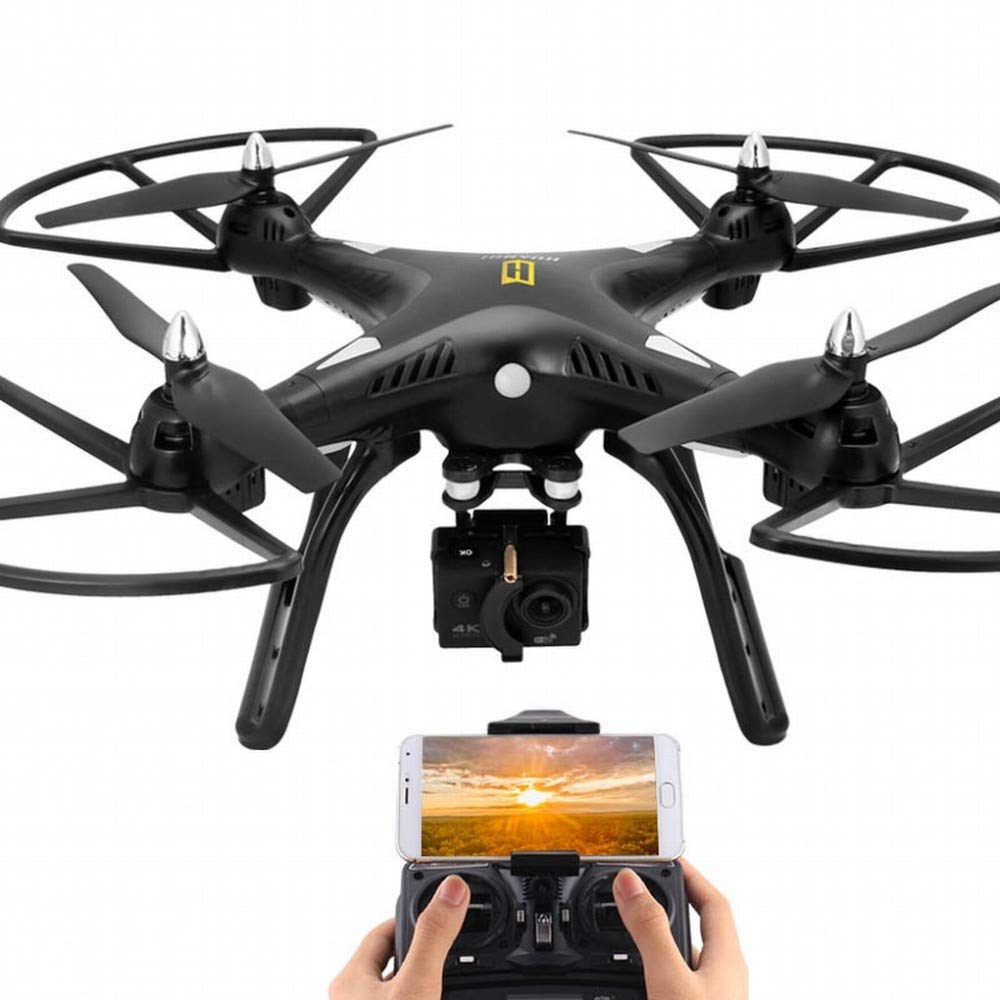 MU Fotografia Aerea Aerea Del Velivolo Del Mini Elicottero Del Fuco a Quattro Assi Hd Professionale 4K Grande Aereo Di Modello Adulto Del Giocattolo Di Nozze,Nero,A
