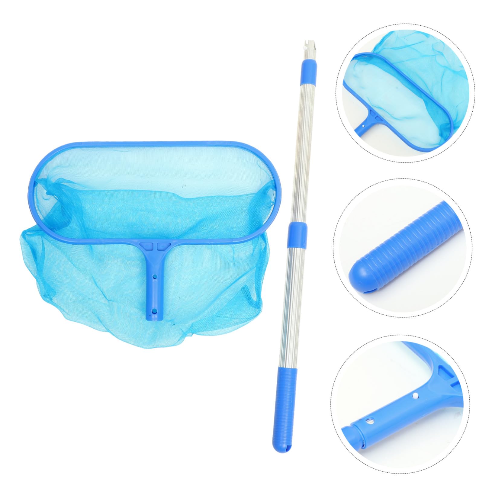 Red Recogedora de Hojas para Piscina con Varilla Telescópica 105 Cm
