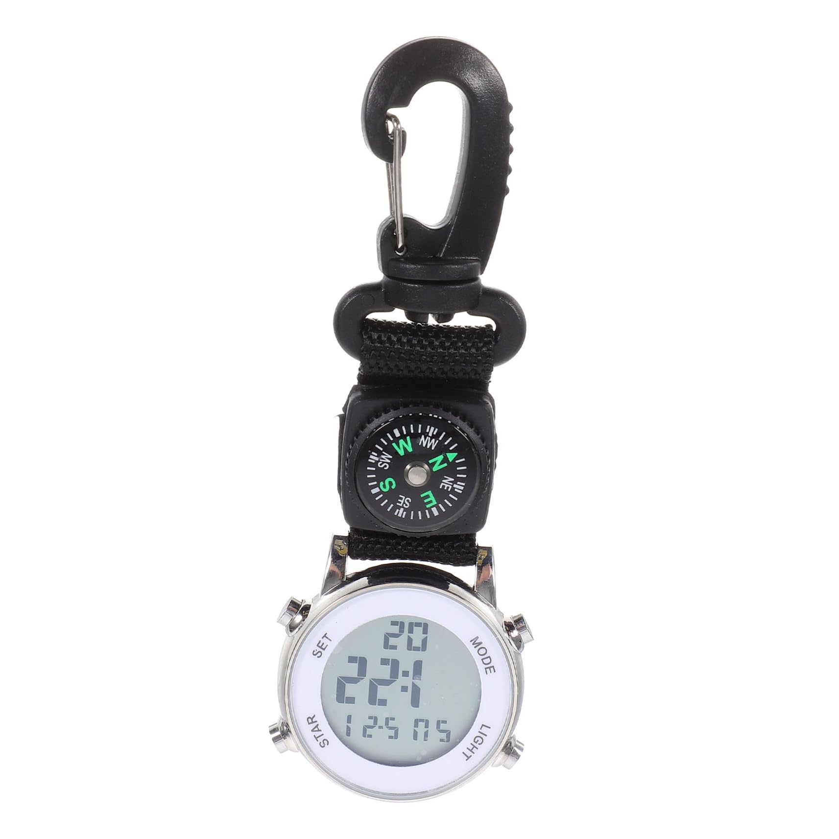 Reloj de bolsillo digital antirrayaduras y correa de nylon 8