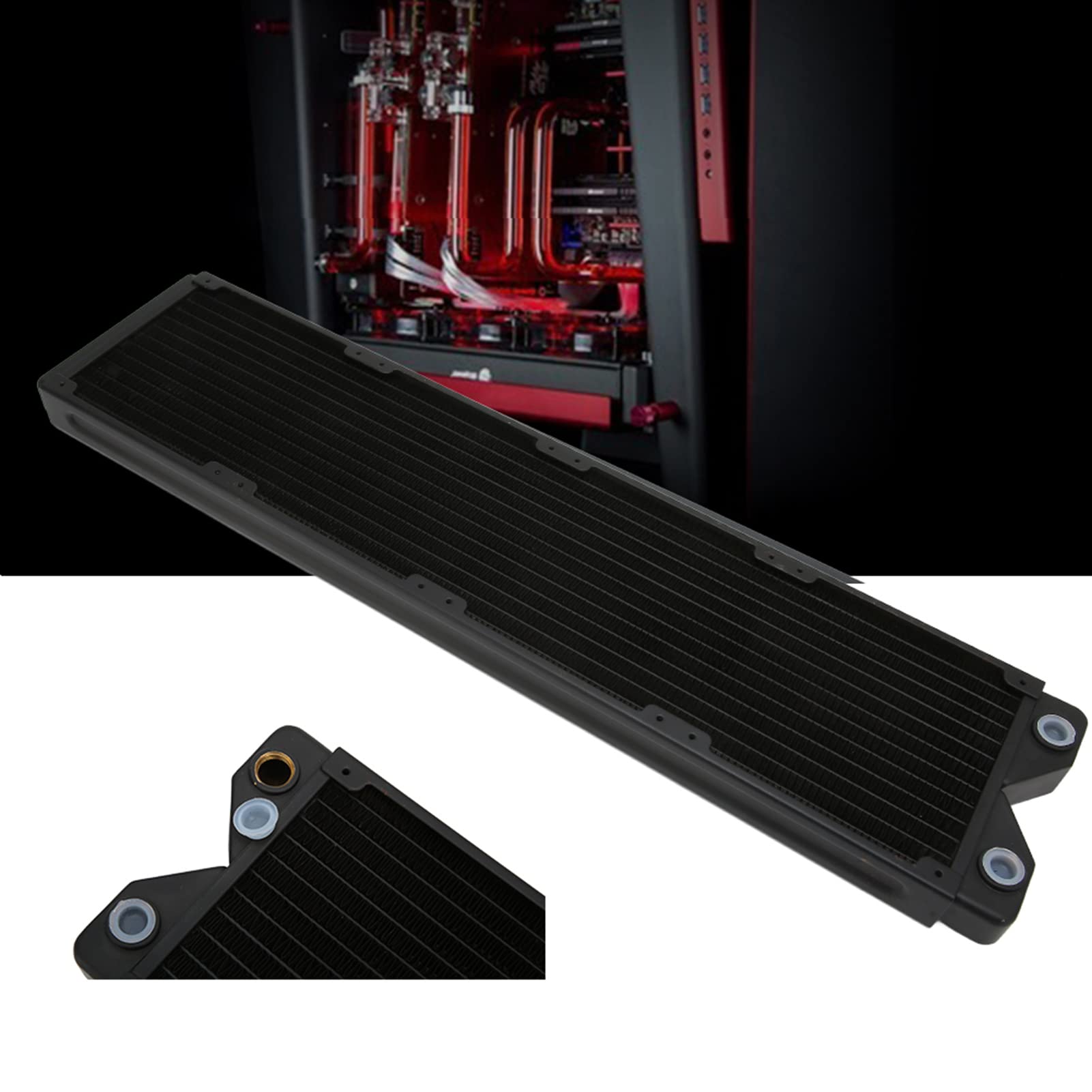 13 -tube Miedziany Radiator Chłodzący wodę Chłodzące wodę do Stabilności Procesora Elektronika/komputery i Akcesoria/komponenty Komputerowe/komponenty Wewnętrzne/wentylator