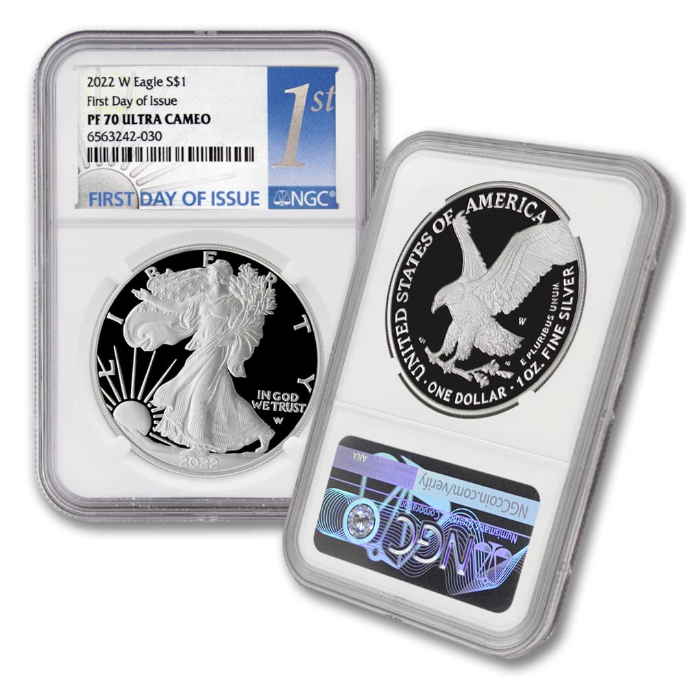 2022年カナダドル寅年 1オンス 銀貨 NGC PF 70 UCAM プルーフ 2022 W 1 oz Proof American Silver Eagle PF-70 Ultra Cameo (First