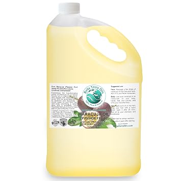Bella Terra Oils Pure Maracuja Oil for Lustrous Hair & Radiant Skin 1 gallon, Lightweight & Non-Greasy, Shine Enhancer
