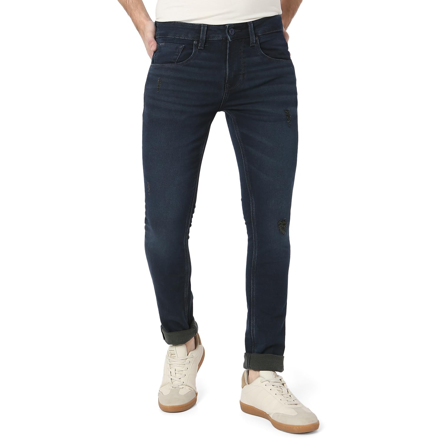 spykar Men's Slim Fit Low Rise Casual Jeans-picture-30