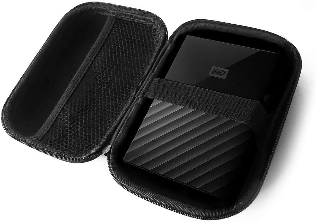 FitSand (TM) Travel Zipper Carry EVA Hard Case for WD 1TB