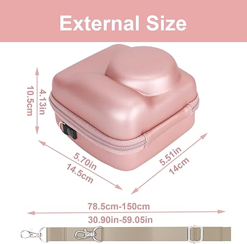 Miniatura 5 de Aenllosi Funda para cámara instantánea Fujifilm Instax Mini 11 (solo funda), color rosa, 4.1 in x 5.5 in x 4.1 in, bolsa de viaje
