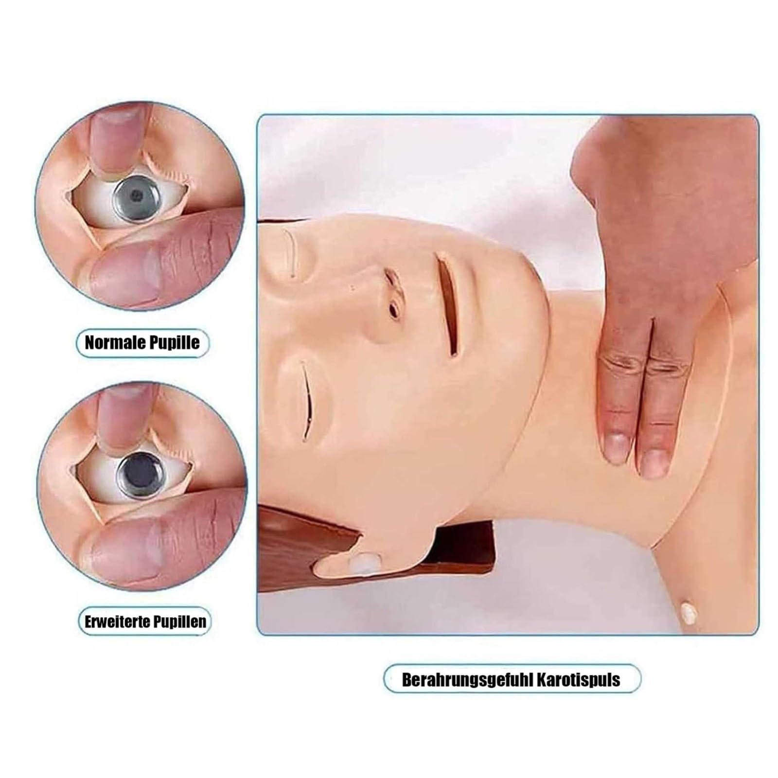 Muñeca de Entrenamiento de RCP Maniquí de Prácticas para Formación En Primeros Auxilios para Entrenamiento de Primeros Auxilios Enseñanza de Pacientes