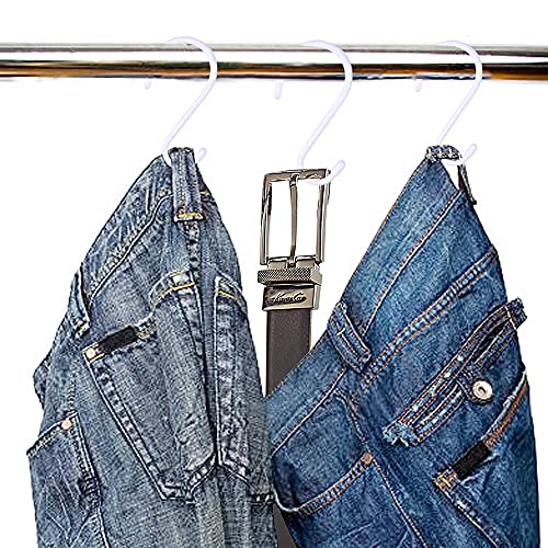Dingee 6 Inch Non Slip Rubber Coated White S Hook Heavy Duty,6 Pack Large Vinyl Coated S Hooks, Metal S Shaped Hanger Hooks For Hanging Plants Outdoor,Closet Rod,Jeans thumb #6