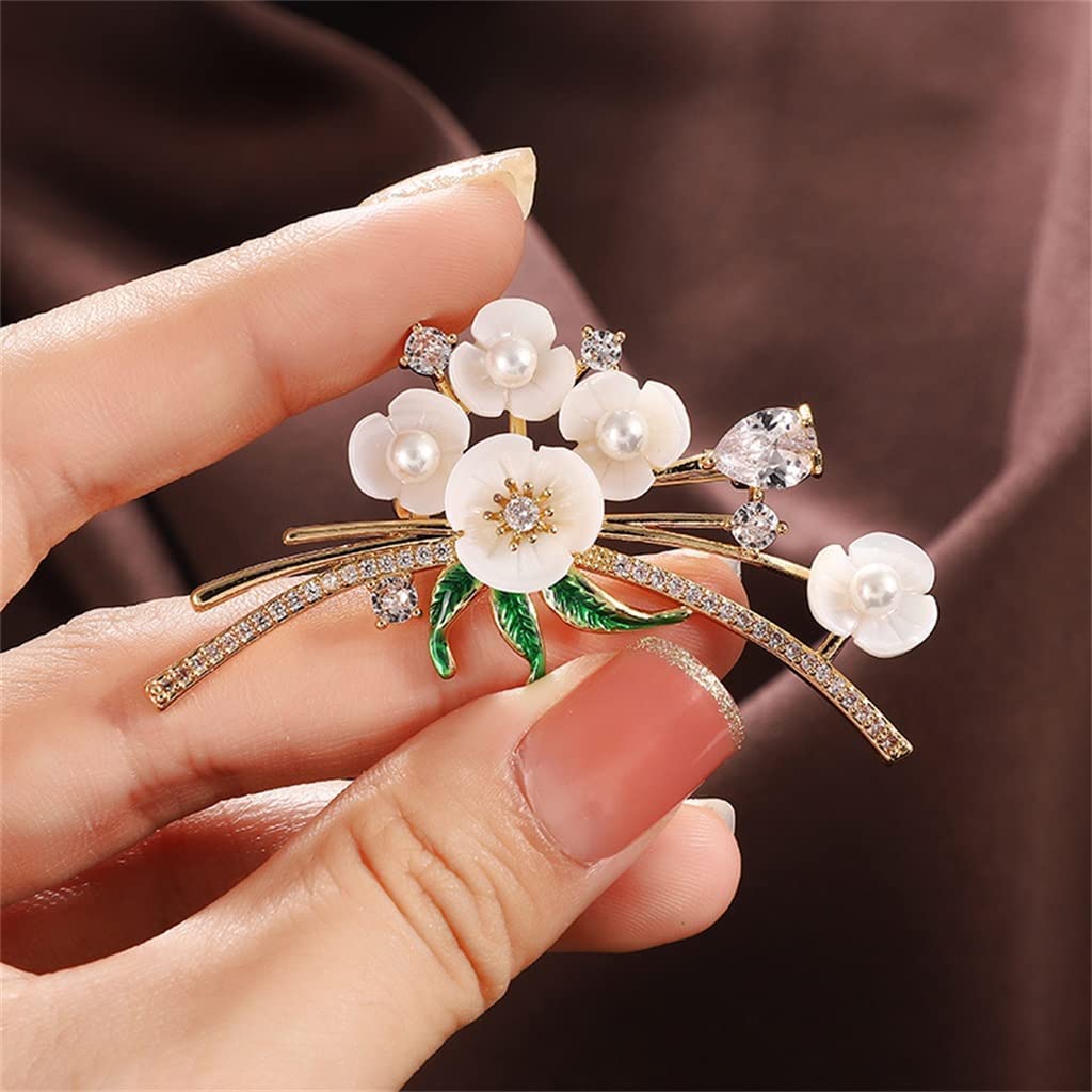 Broche de aleación, Chal Creativo para Mujer, Ramo de Solapa, Ramillete, Camisa Decorativa, 5,8 cm, Cuello, Hecho en China.