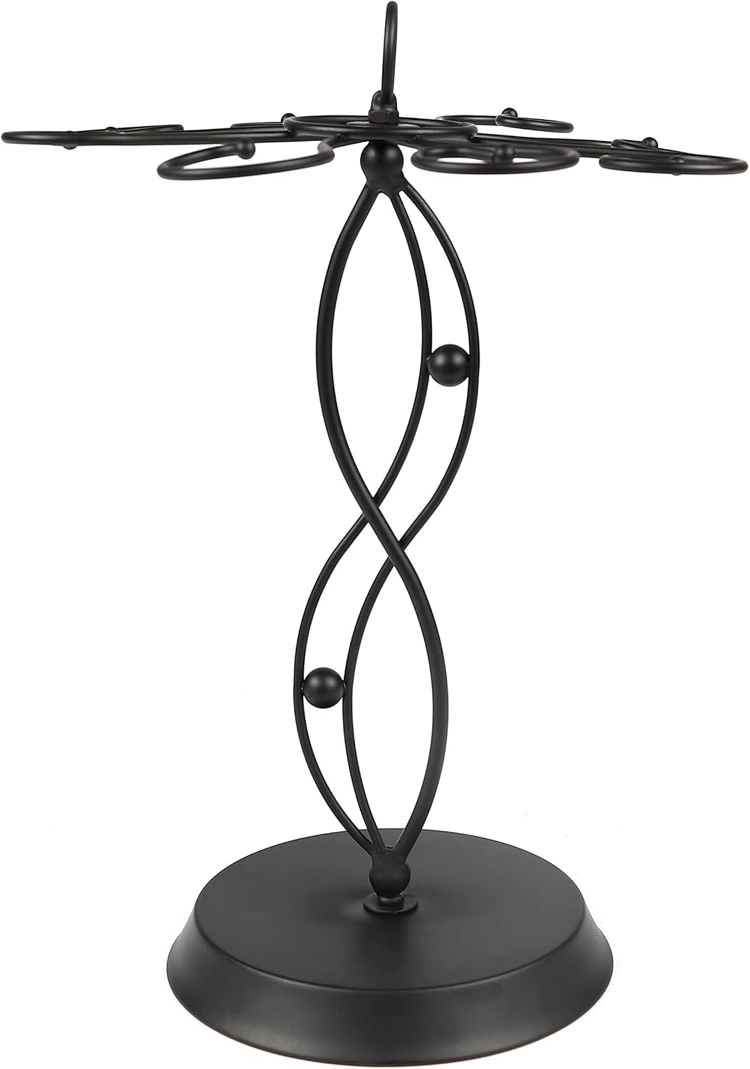 HomeRoots Elegant 8-Wine Glass Holder | Countertop Freestanding Rack for Wine Glasses - Stylish Metal Tabletop Display with 8 Hooks | Ideal Stemware Rack for Bar, Kitchen, Dining Room, and Table Decor image 5