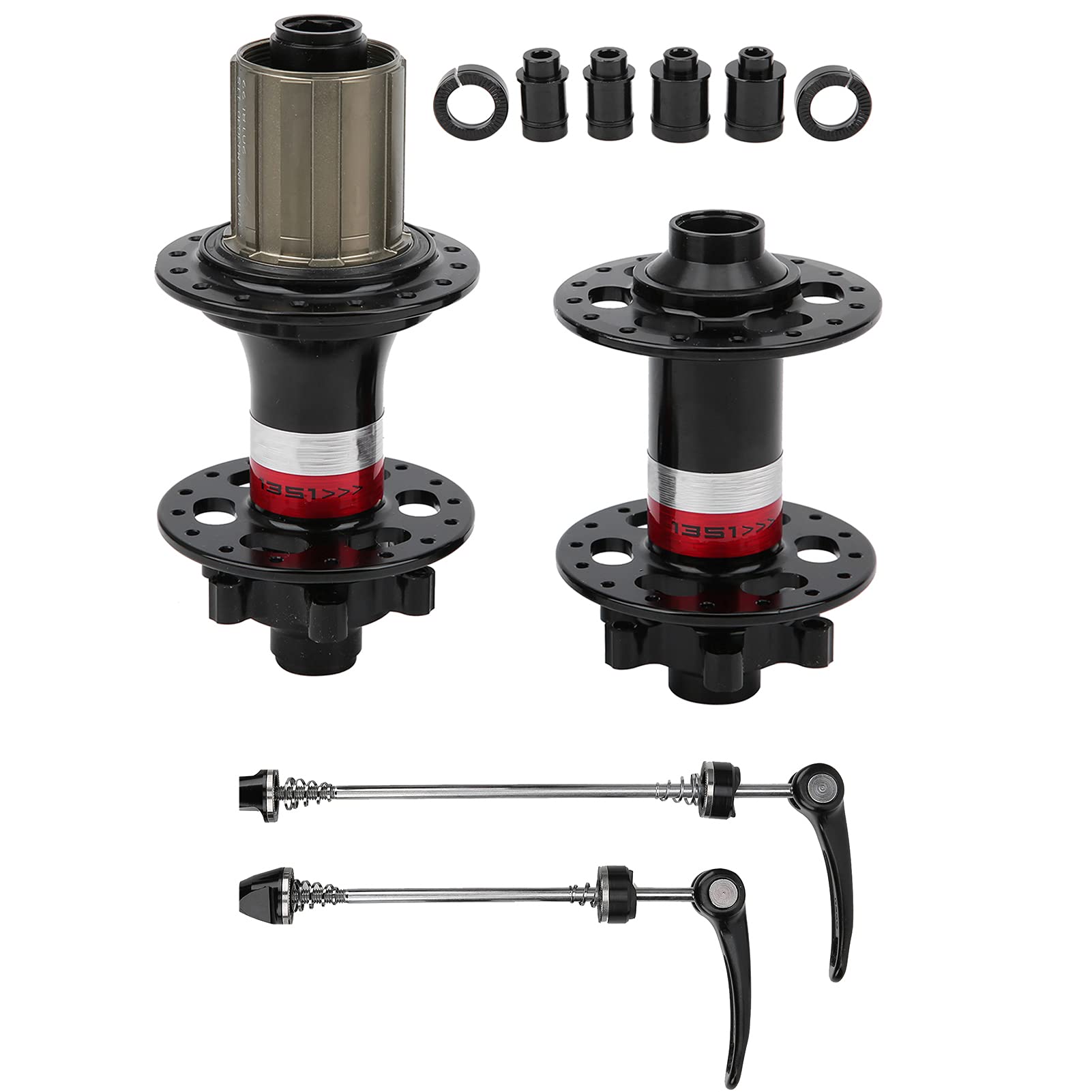 RiToEasysports Piasta Roweru Górskiego Piasta Rowerowa ze Stopu Aluminium 32H 8 do 11 Prędkości 72T Grzechotka 4 Uszczelnione łożyska oś Przelotowa Bez Użycia Narzędzi dla Osób Dojeżdżających do