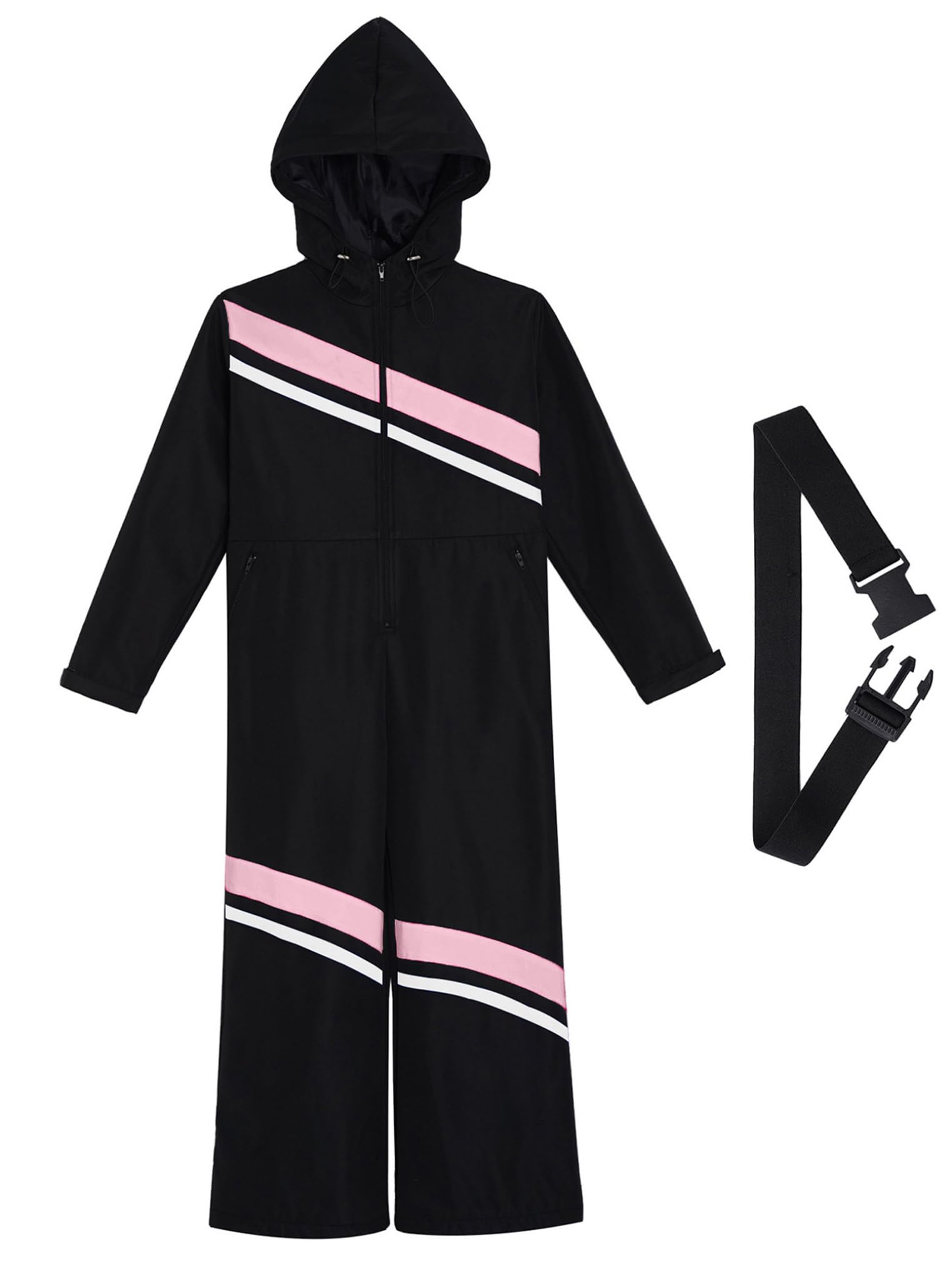 Tuta Intera Sci Bambina Bambino Tuta Sportiva con Cappuccio Jumpsuit Casual Completo da Neve per Il Lavoro All'aperto Sci Pesca Equitazione Moto