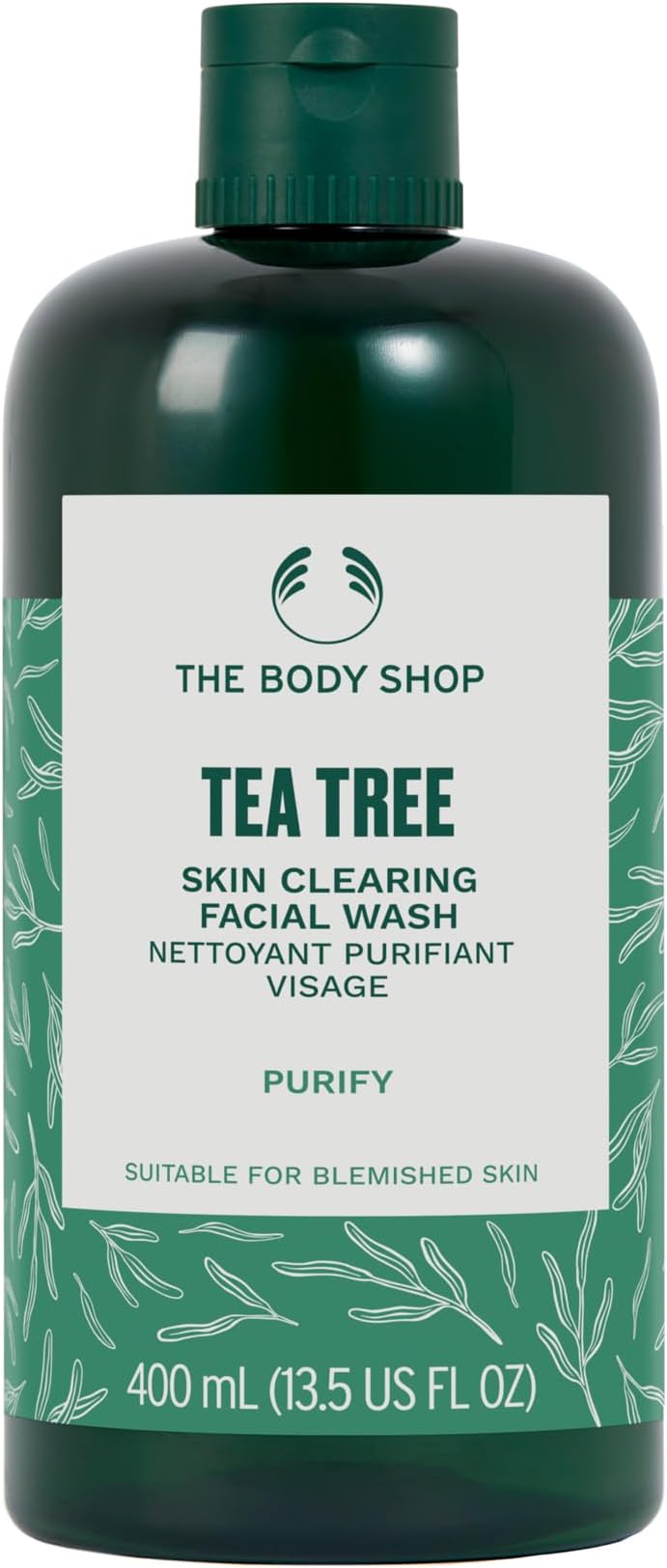 Tea Tree Skin Clearing Facial Wash - Purifying For Blemished Skin - Vegan - 400ml