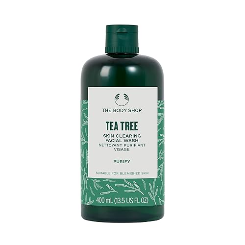 The Body Shop Tea Tree Skin Clearing Facial Wash - Purificador para la piel manchada - Vegano - 13.5 onzas líquidas