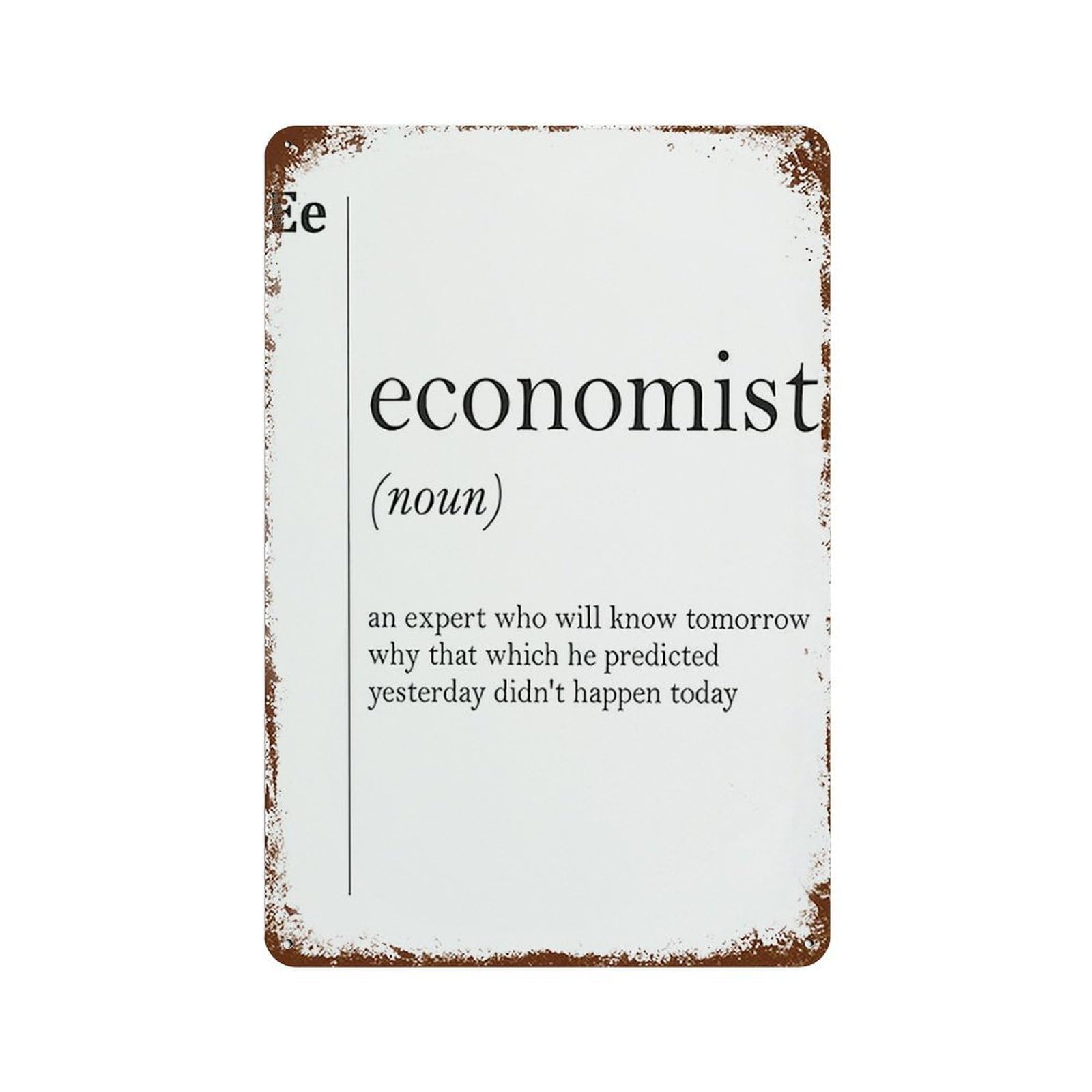 xiaoxiaoshen Economist Definition Wall Decor Art Metal Tin Poster Modern Home Decor Art Home Bar Shop Decorations Vintage Sign 30x20cm