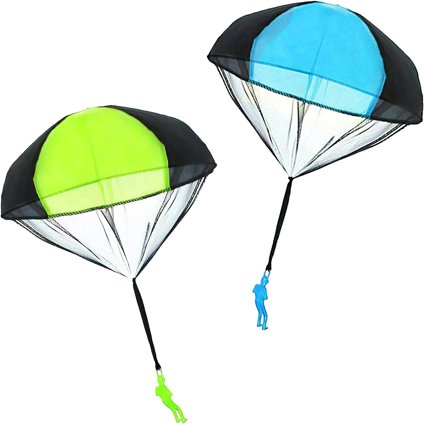Parachute Toy, 2Pcs Tangle Free Mini Throw Throwing Parachutes Set Trendy New Outdoor Hand Throw