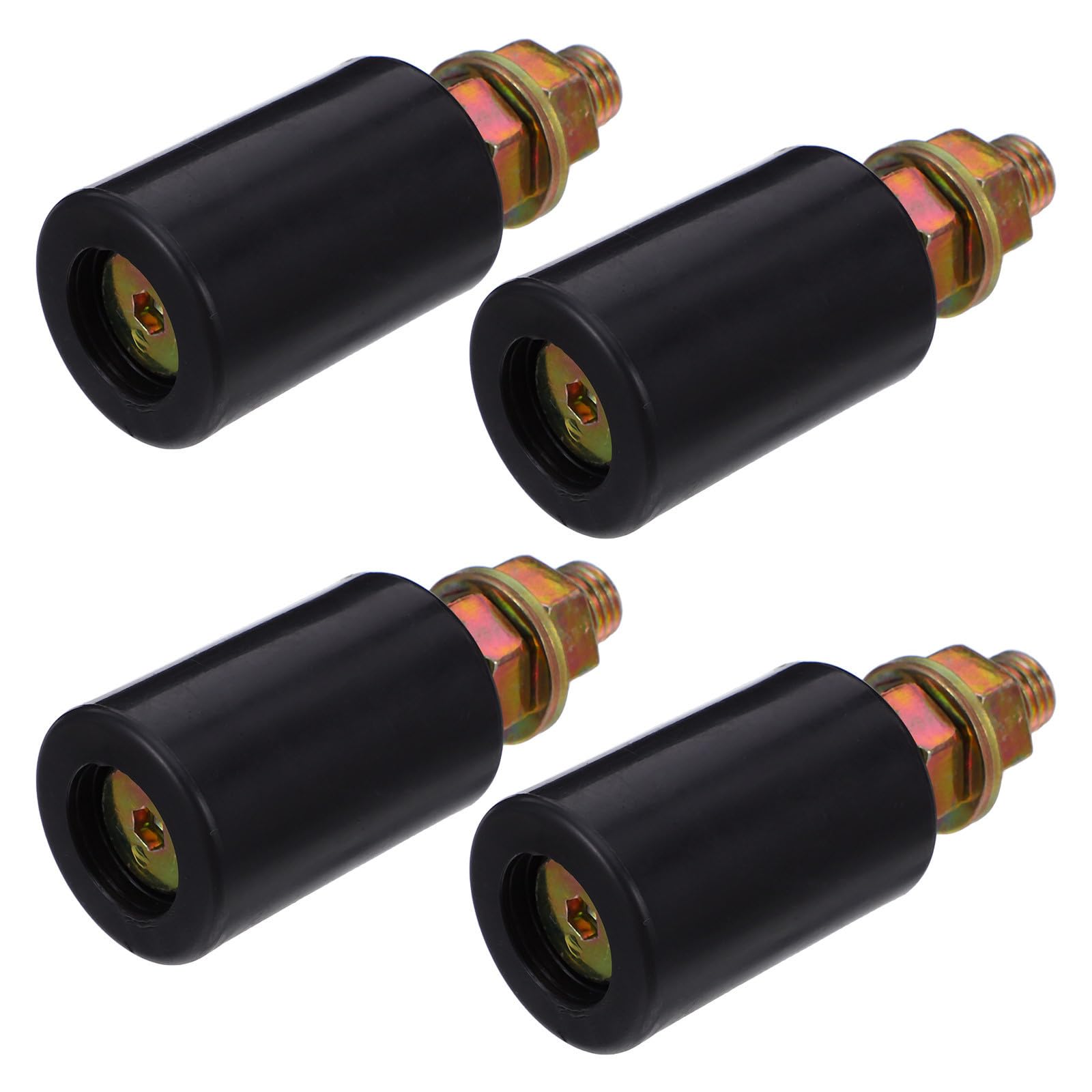 Roulettes en nylon noir pour supprimer les bruits de porte coulissante