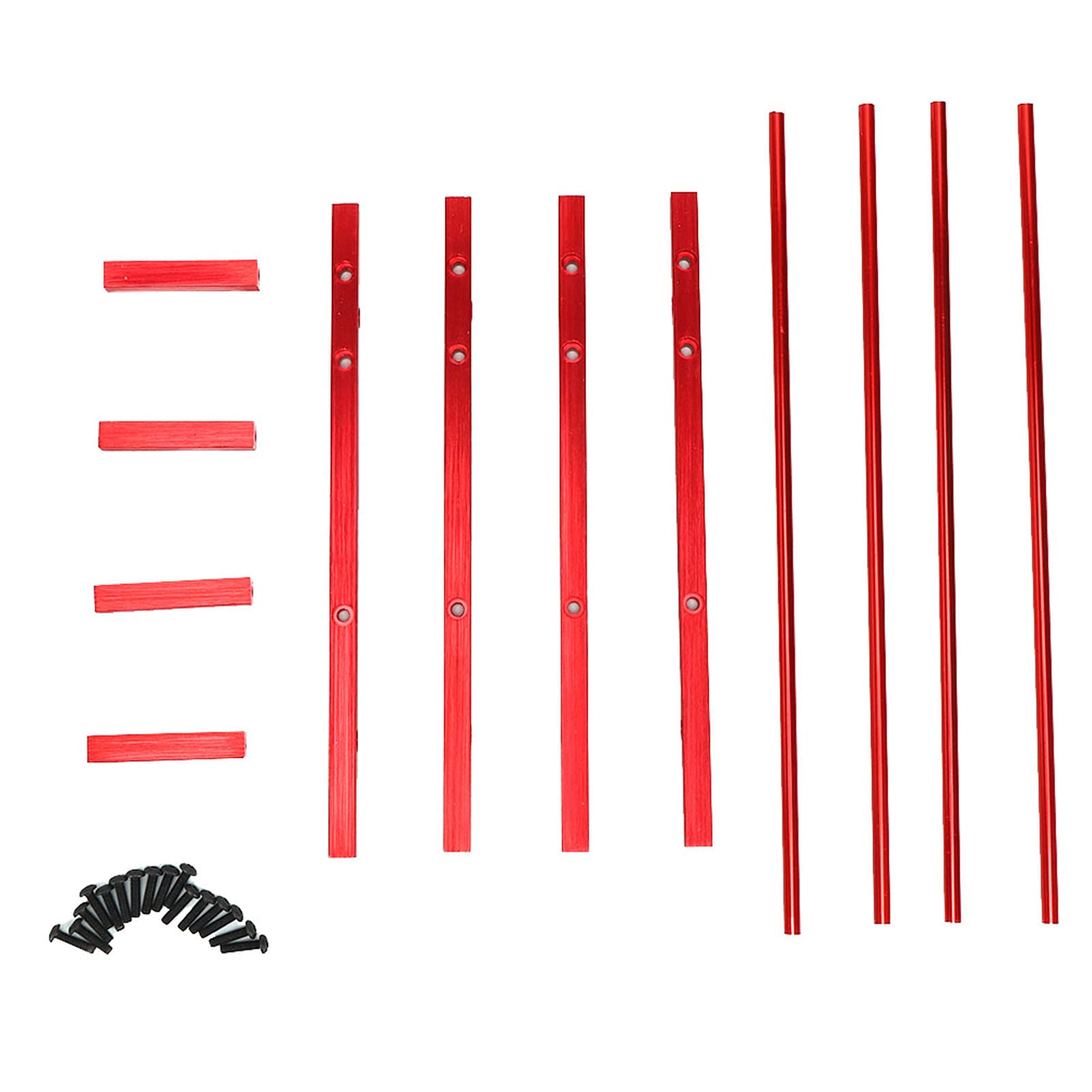 Support de Pneu modèle RC, étagère de Rangement de Pneu Double Couche de Bonne stabilité avec vis pour SCX10 90046 D90(Rouge)