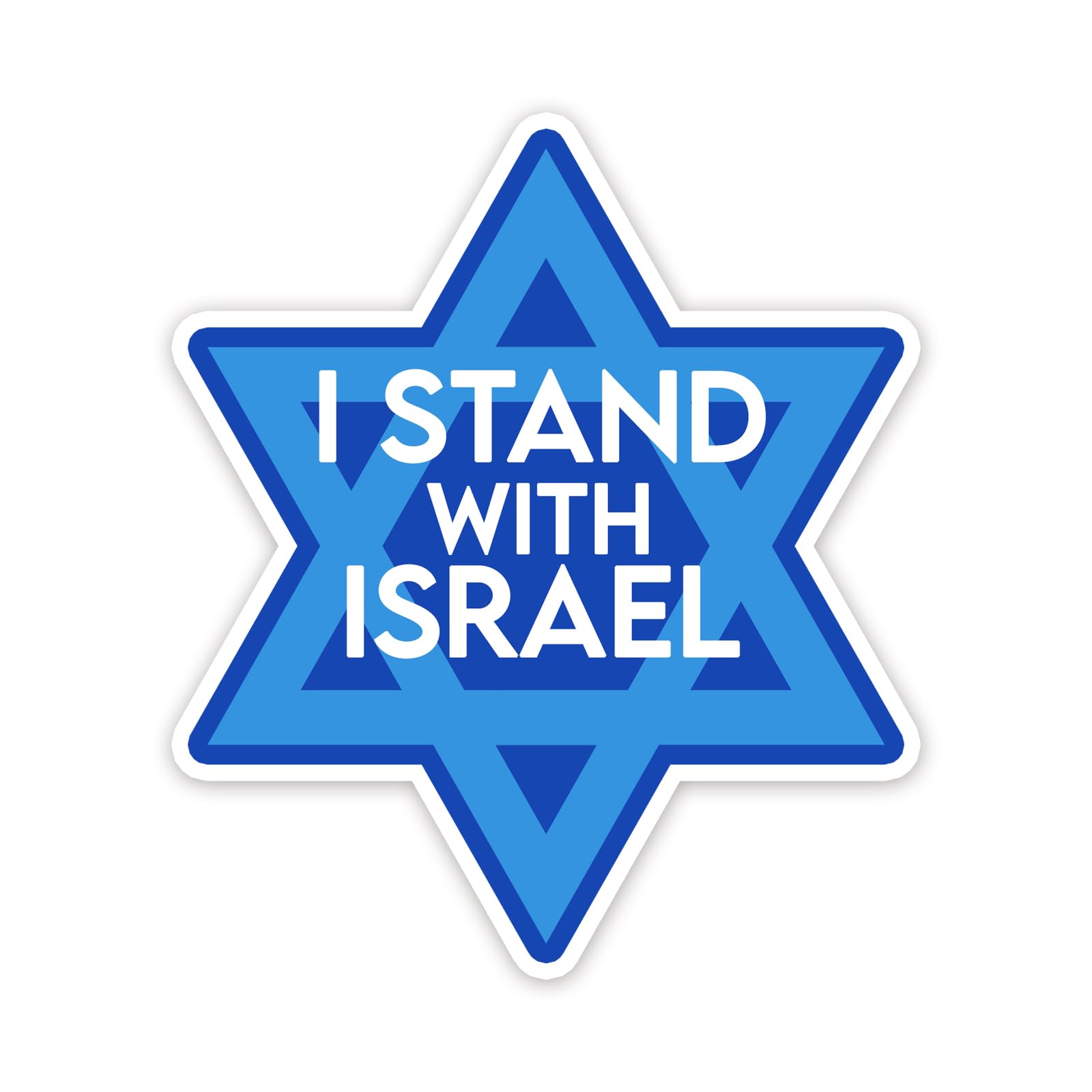 Calcomanía de vinilo I Stand with Israel: muestra tu solidaridad en tu auto